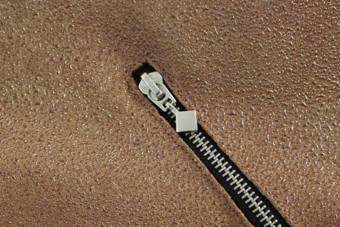 Жилетка с кафяво кожено яке La Maison du Couturier