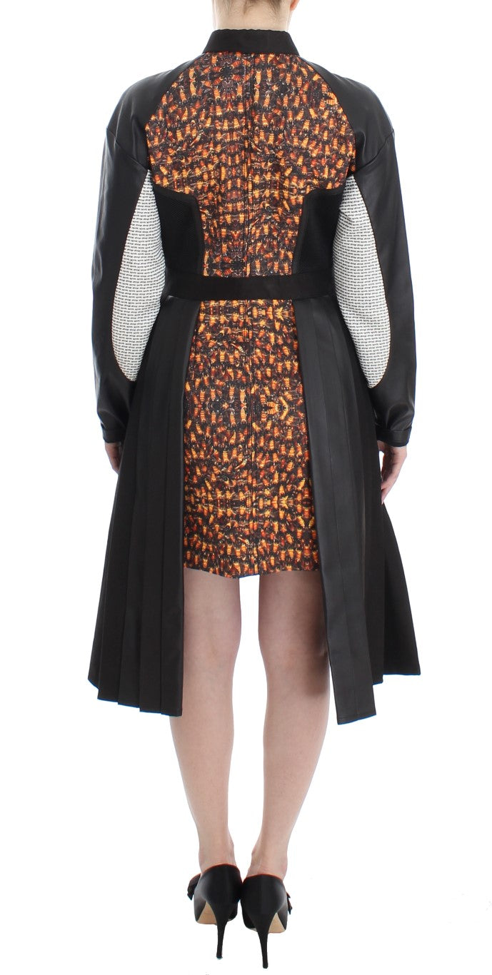 Елегантна многоцветна рокля-риза с дълъг ръкав KAALE SUKTAE