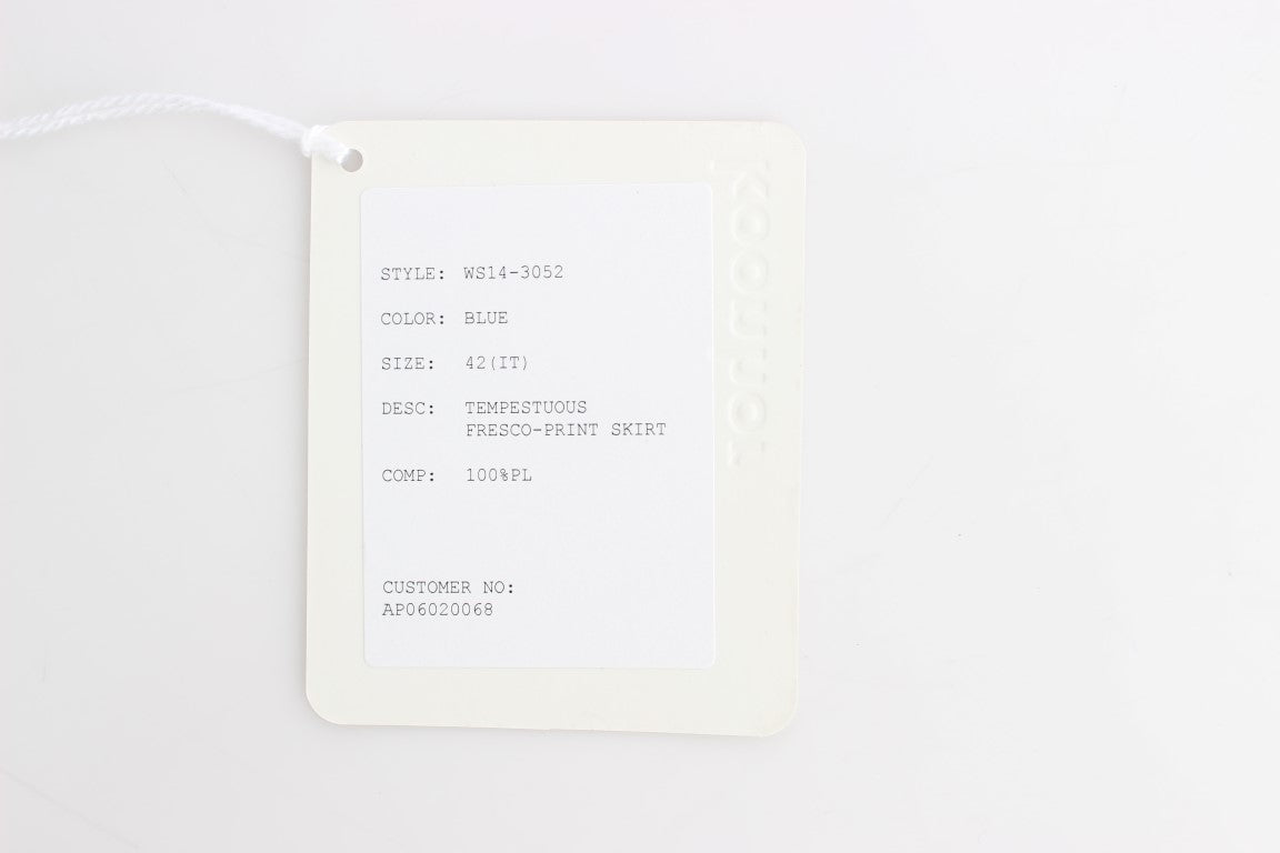 Елегантна пола до коляното с фресков принт Koonhor