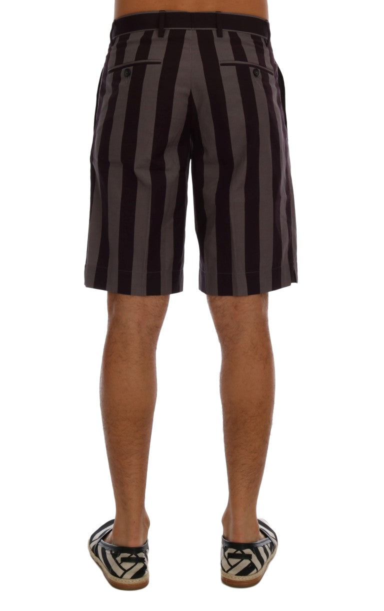 Dolce & Gabbana Casual Striped Cotton Shorts