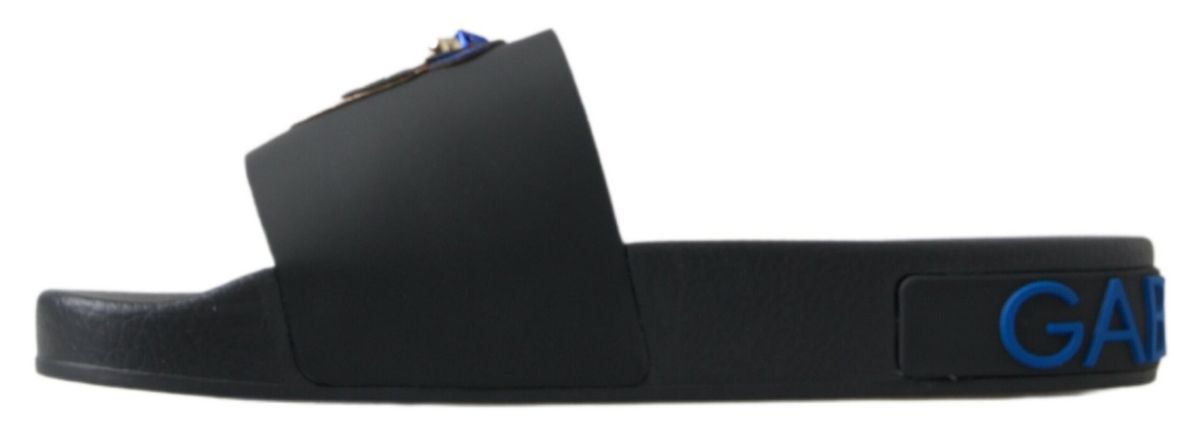 Dolce & Gabbana Black Slides Сандали Плажни обувки Saint Barth