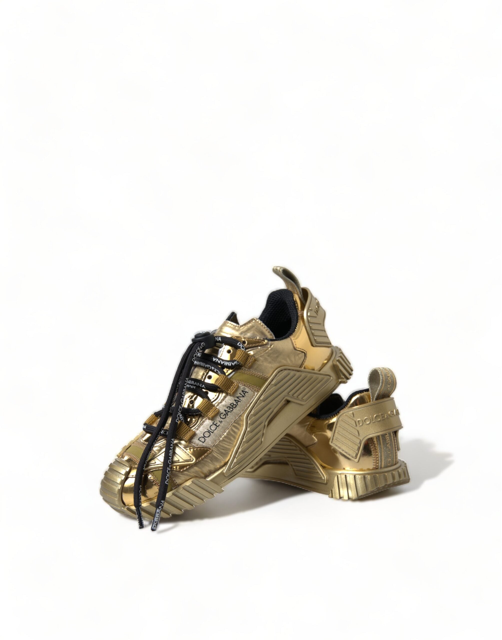 Ниски кецове Dolce & Gabbana Metallic Gold NS1