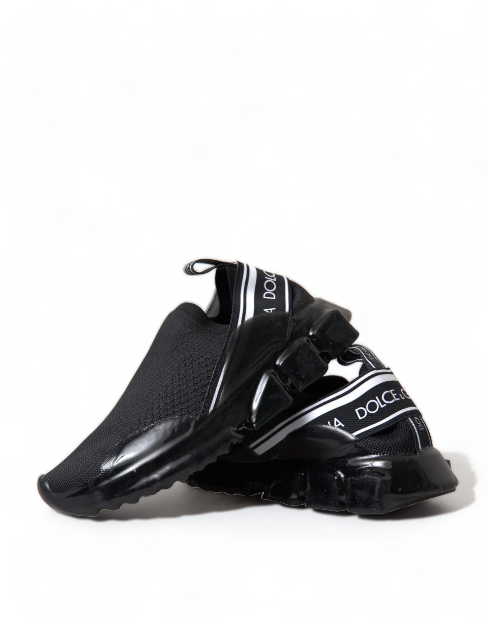 Dolce & Gabbana Черни обувки Sorrento Slip On Low Sneakers