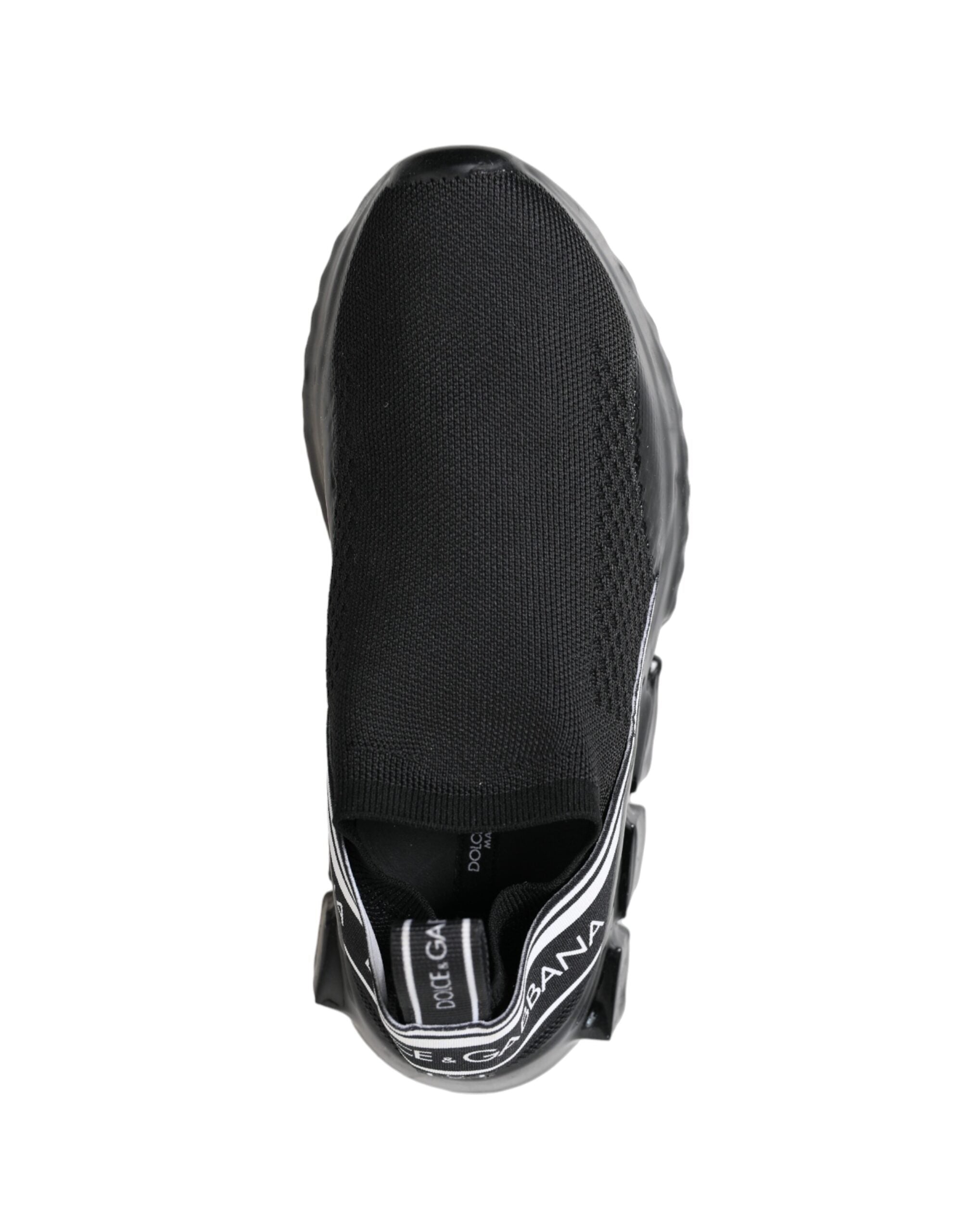 Dolce & Gabbana Черни обувки Sorrento Slip On Low Sneakers