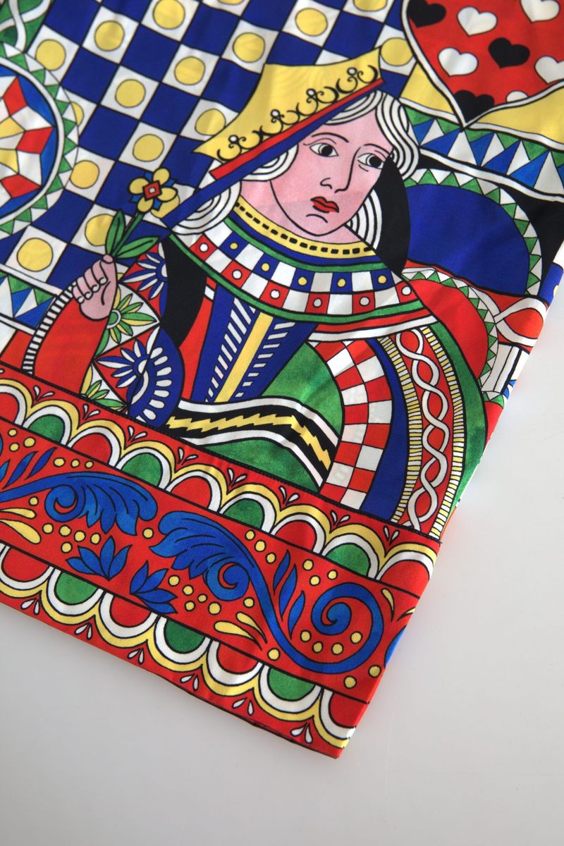 Многоцветна блуза с щампа Dolce & Gabbana с дълги ръкави