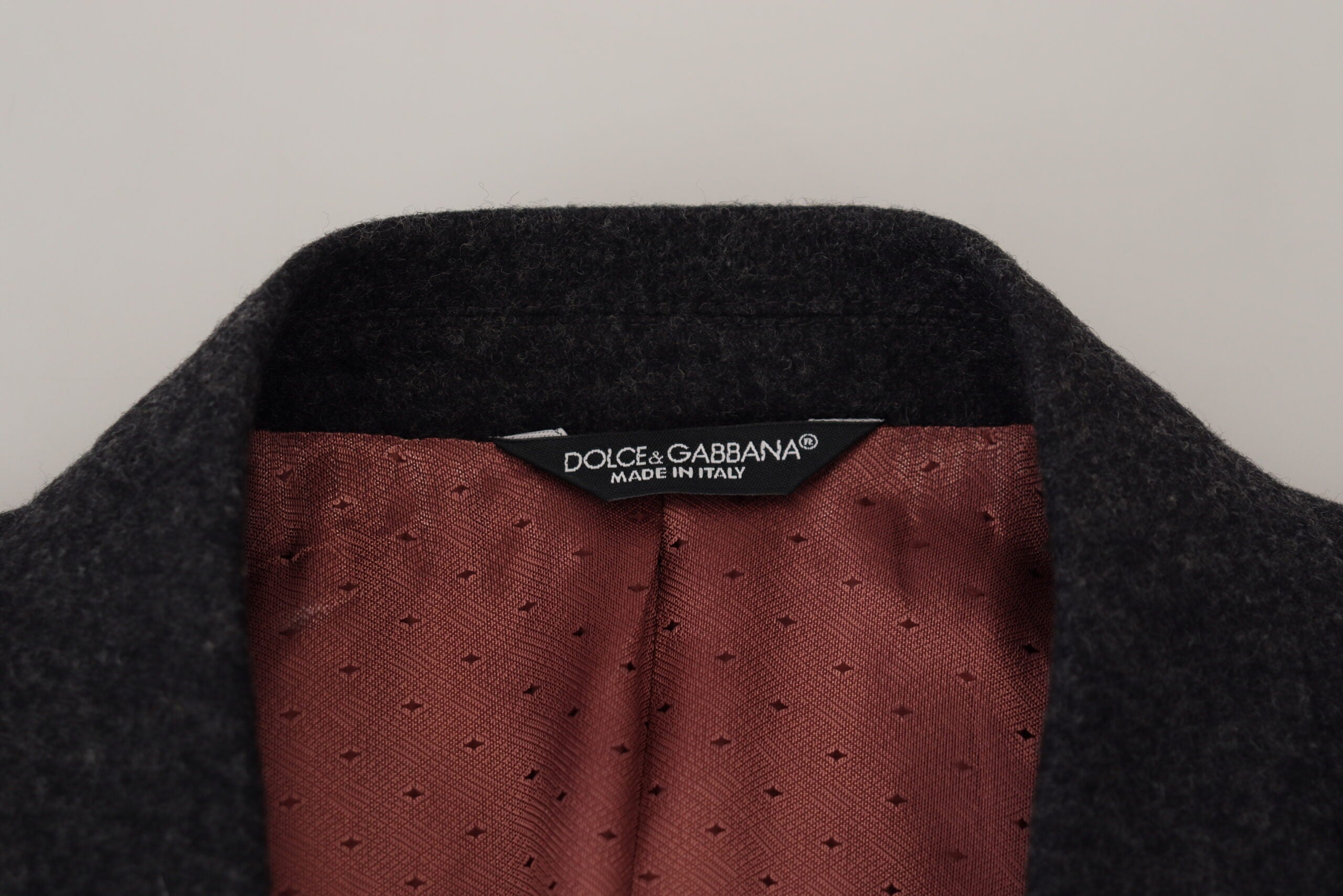 Dolce & Gabbana сив вълнен официален блейзър Crown Bee