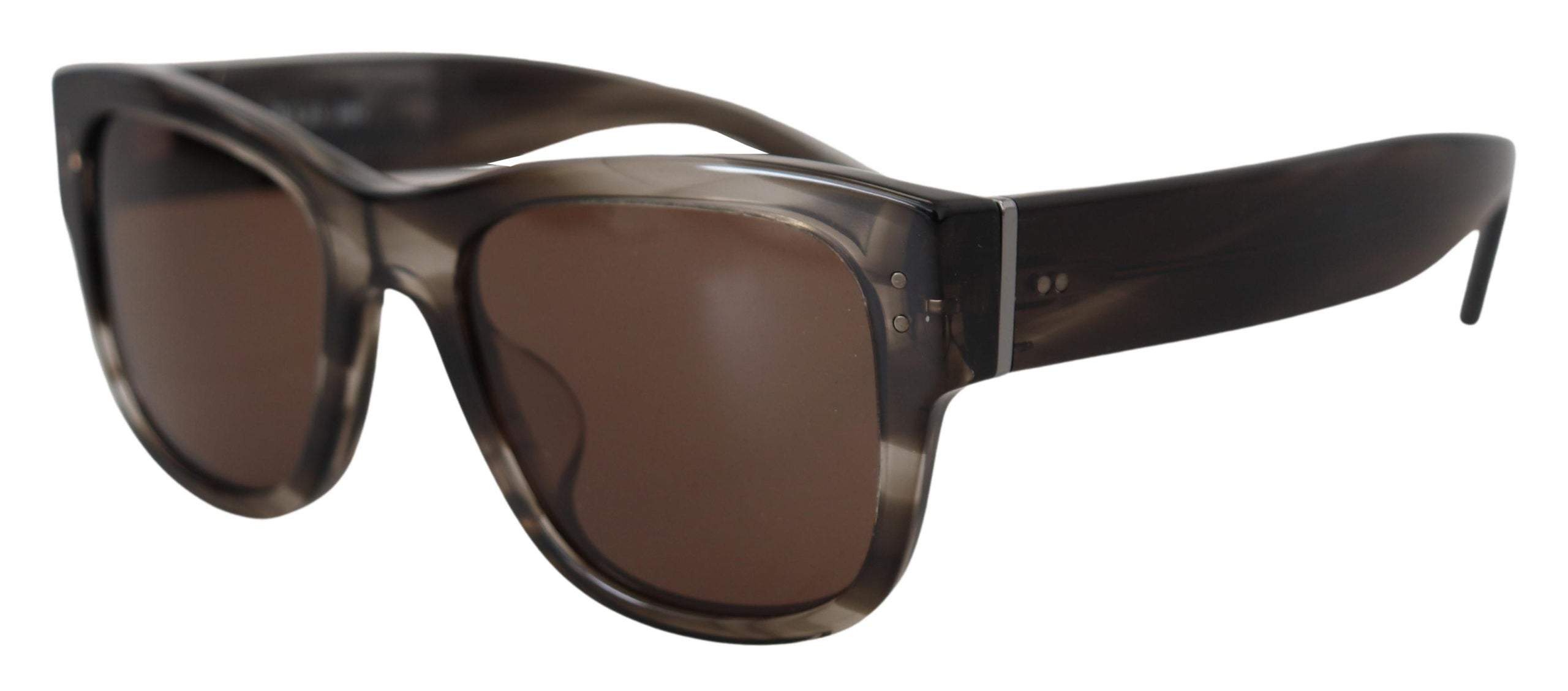 Кафяви ацетатни квадратни слънчеви очила Dolce & Gabbana DG338F