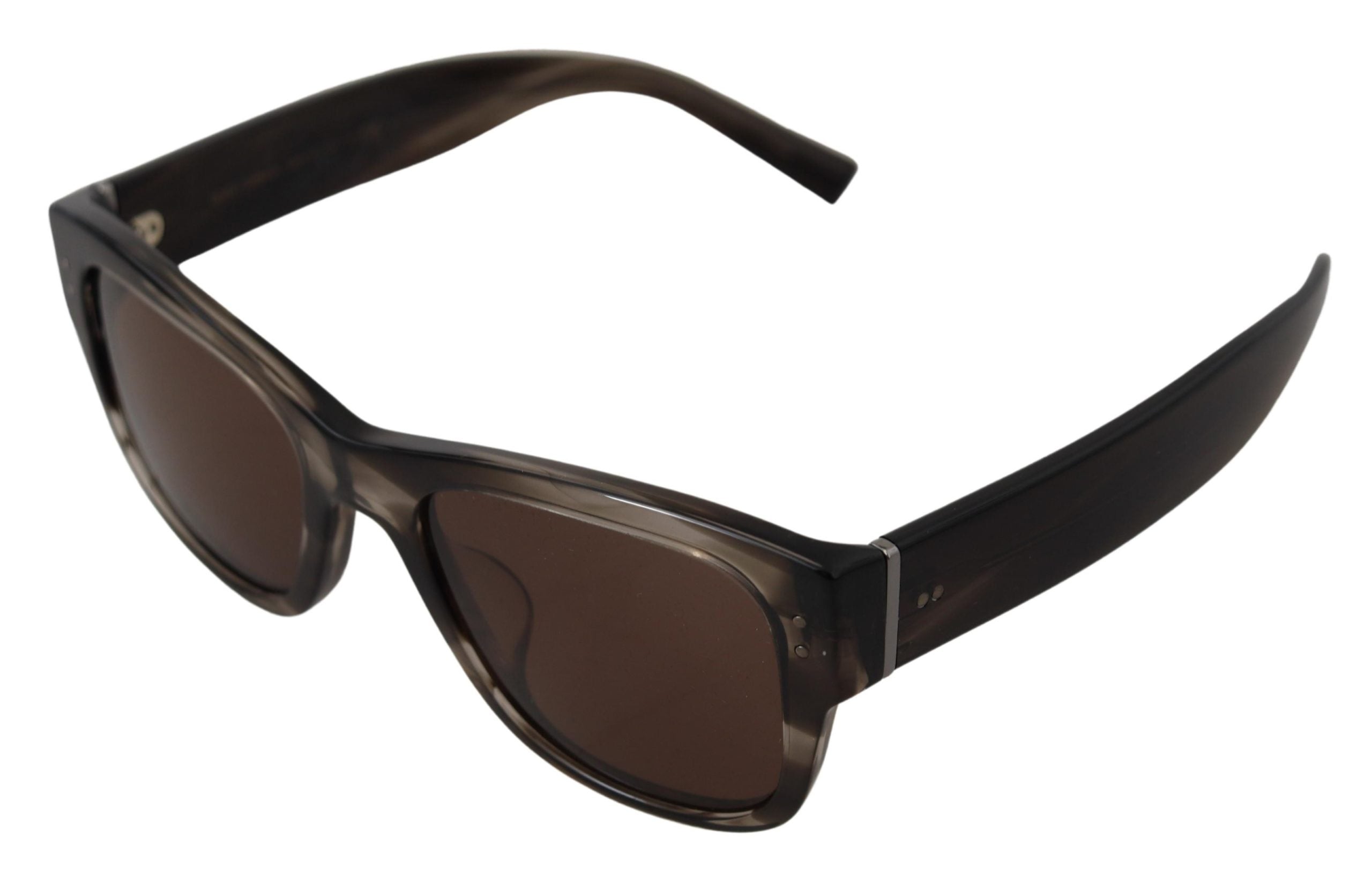 Кафяви ацетатни квадратни слънчеви очила Dolce & Gabbana DG338F