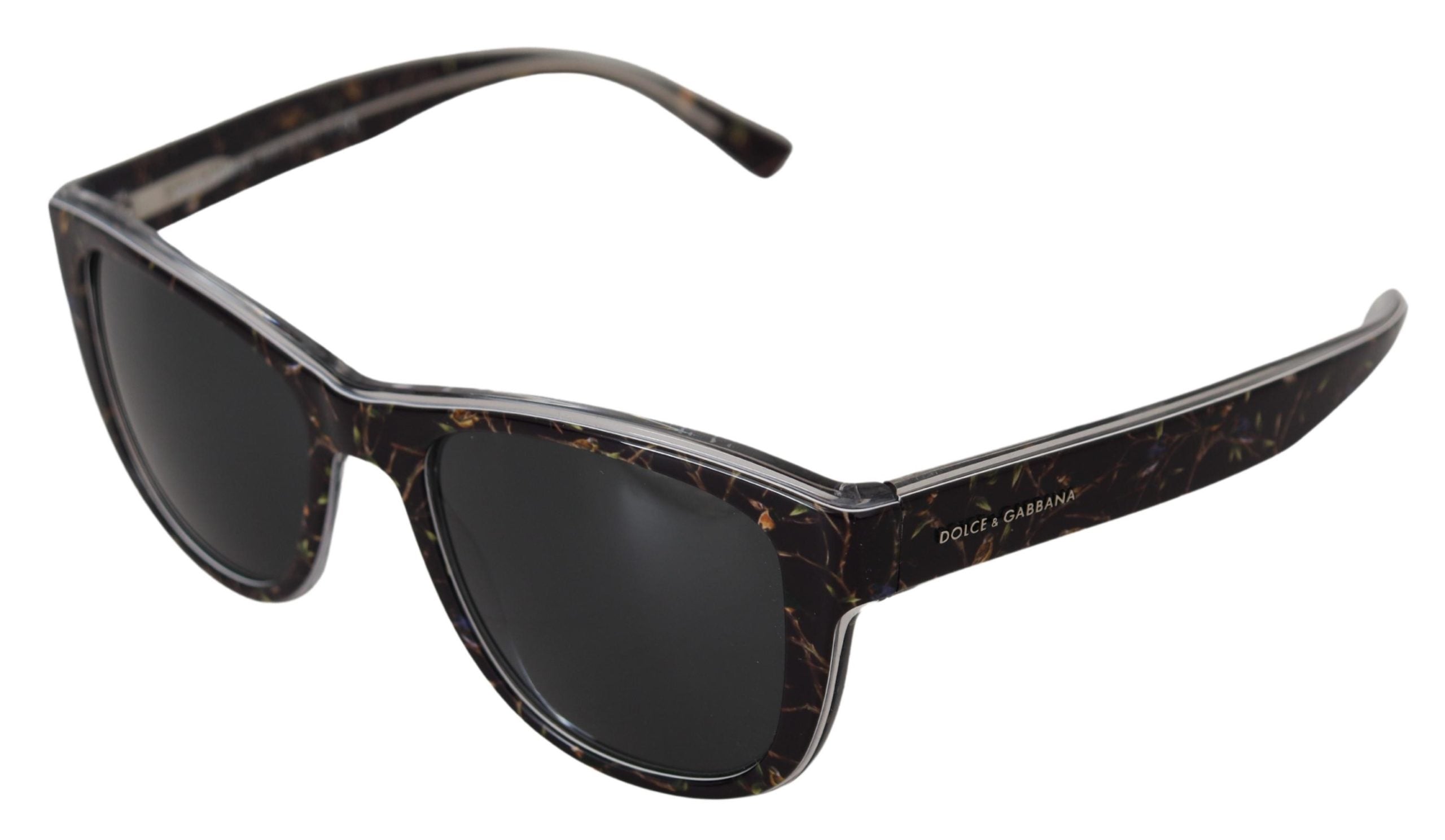 Слънчеви очила Dolce & Gabbana Black Bird Square с пълна рамка, ацетат DG4284