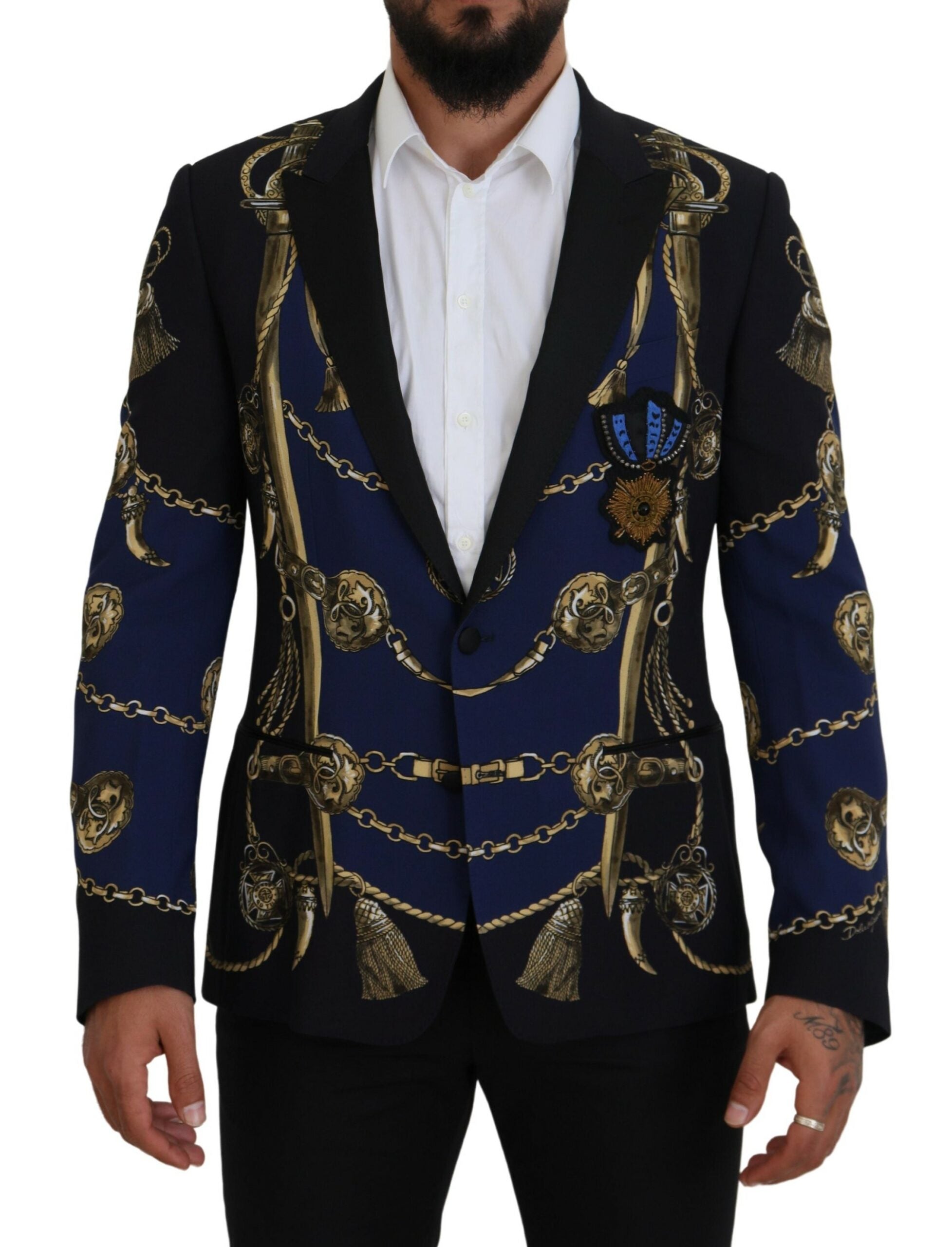 Dolce & Gabbana Многоцветно щамповано палто Martini Blazer