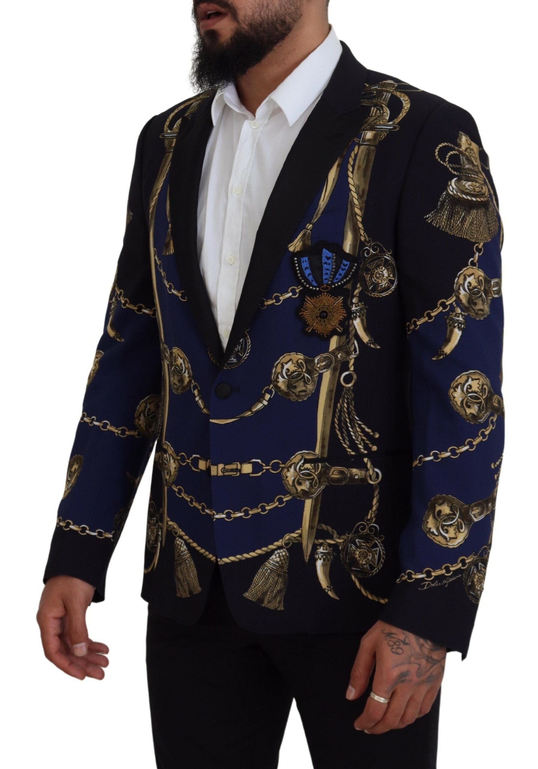 Dolce & Gabbana Многоцветно щамповано палто Martini Blazer