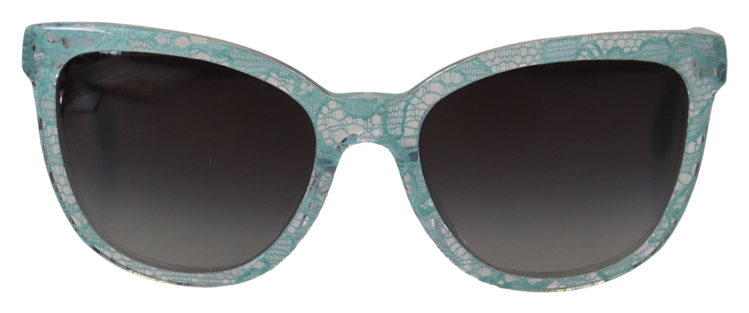 Сини слънчеви очила Dolce & Gabbana DG4190 с кристален ацетат и пеперуда