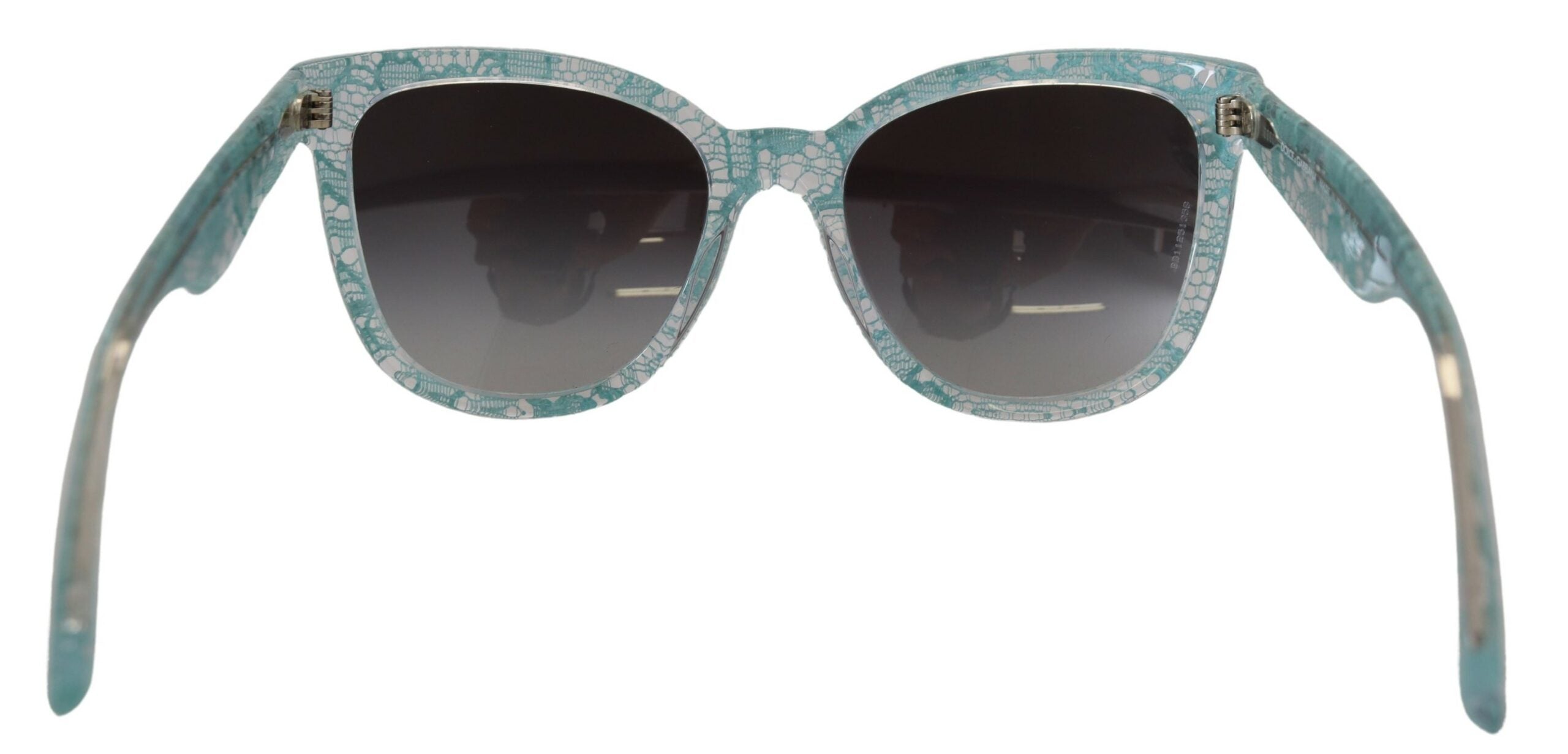 Сини слънчеви очила Dolce & Gabbana DG4190 с кристален ацетат и пеперуда