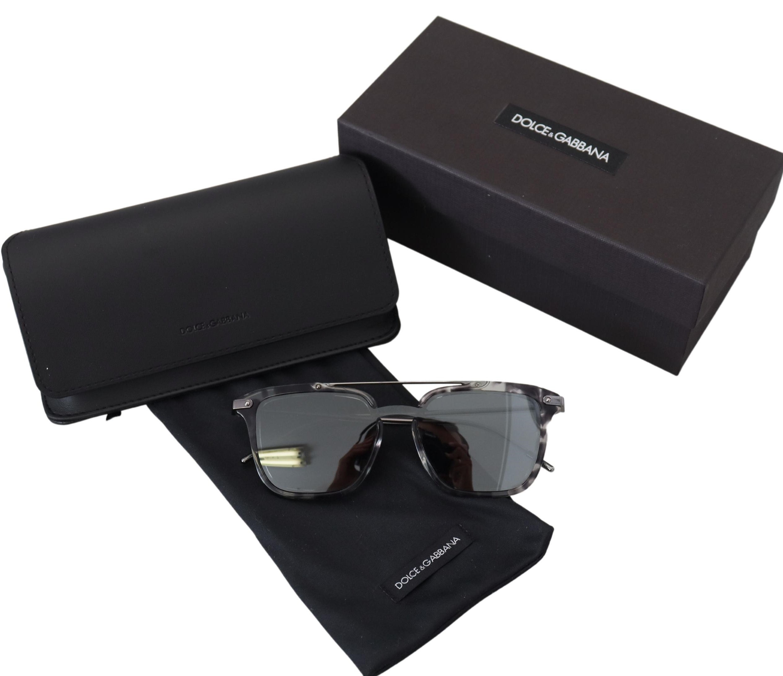 Слънчеви очила Dolce & Gabbana Grey DG4327-B сива рамка метални сиви лещи