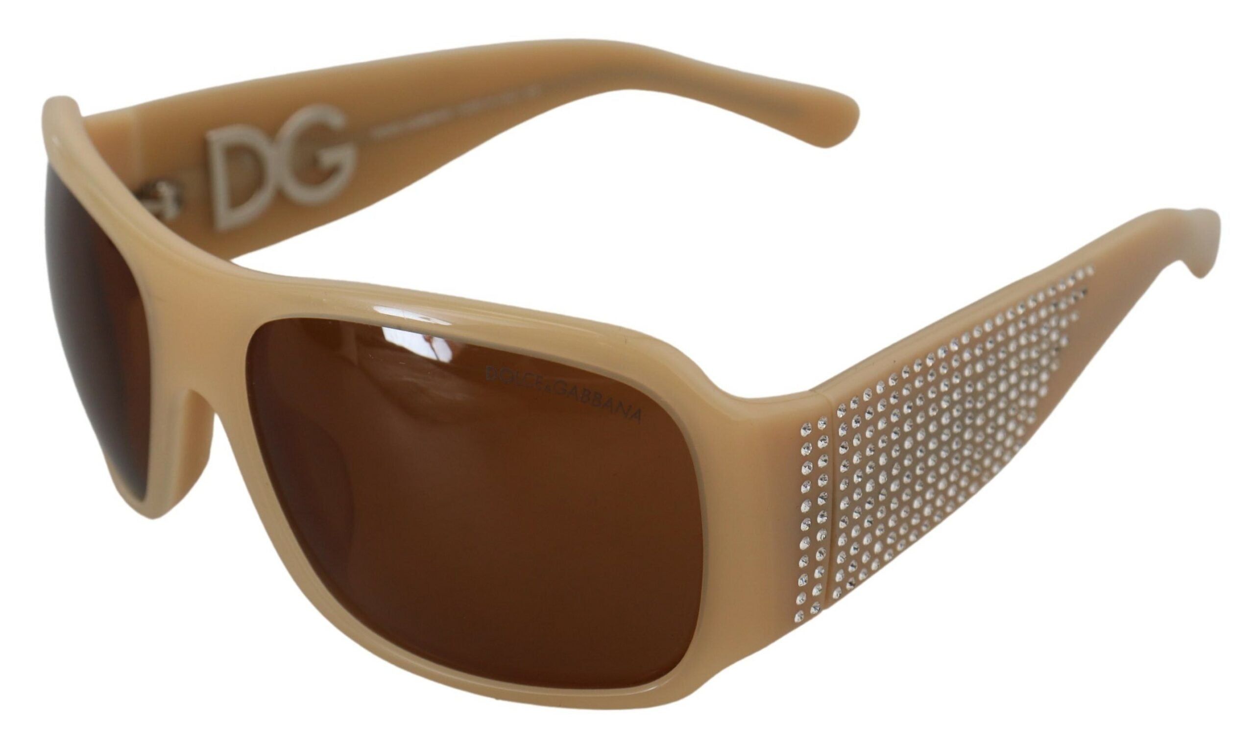 Dolce & Gabbana Cream DG4027B Swarovski Stones Кафяви слънчеви очила