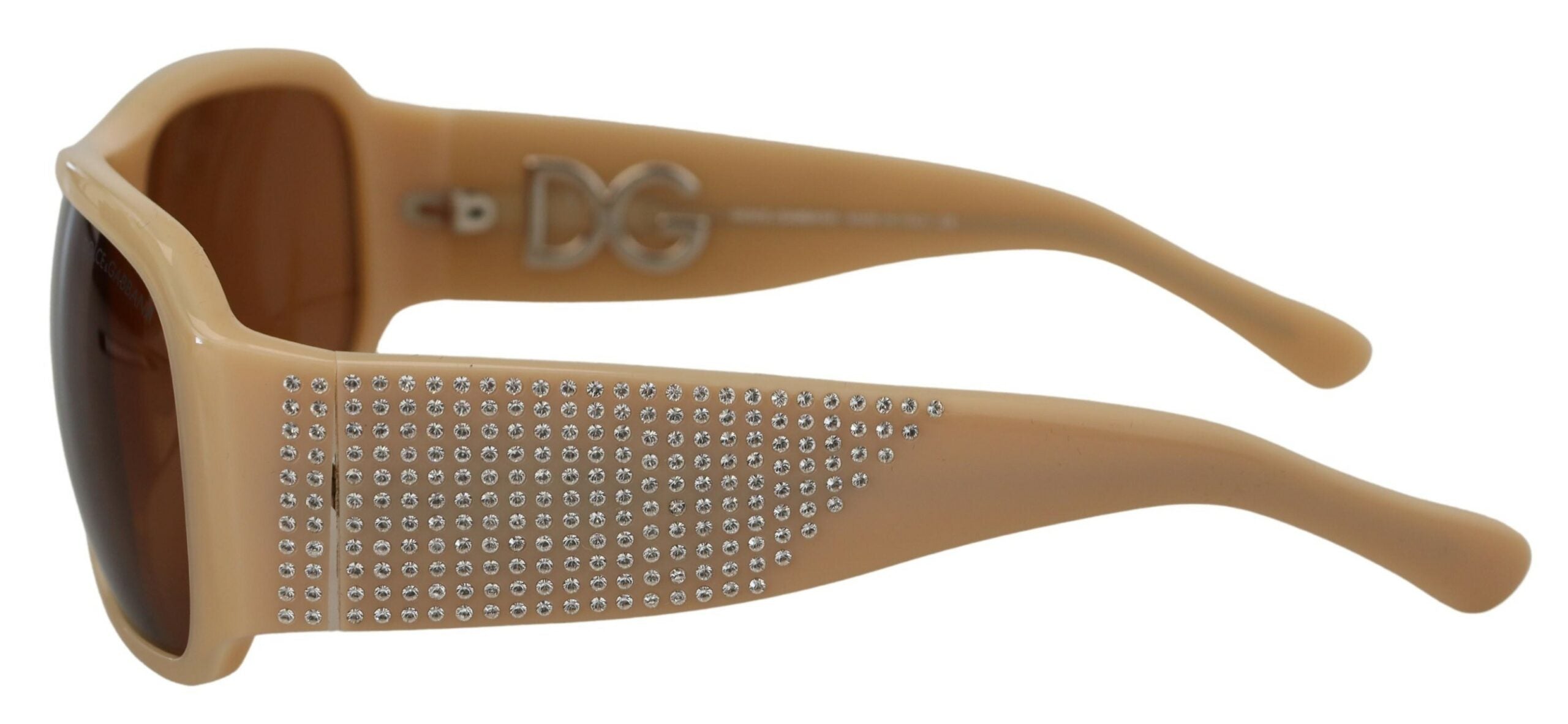 Dolce & Gabbana Cream DG4027B Swarovski Stones Кафяви слънчеви очила