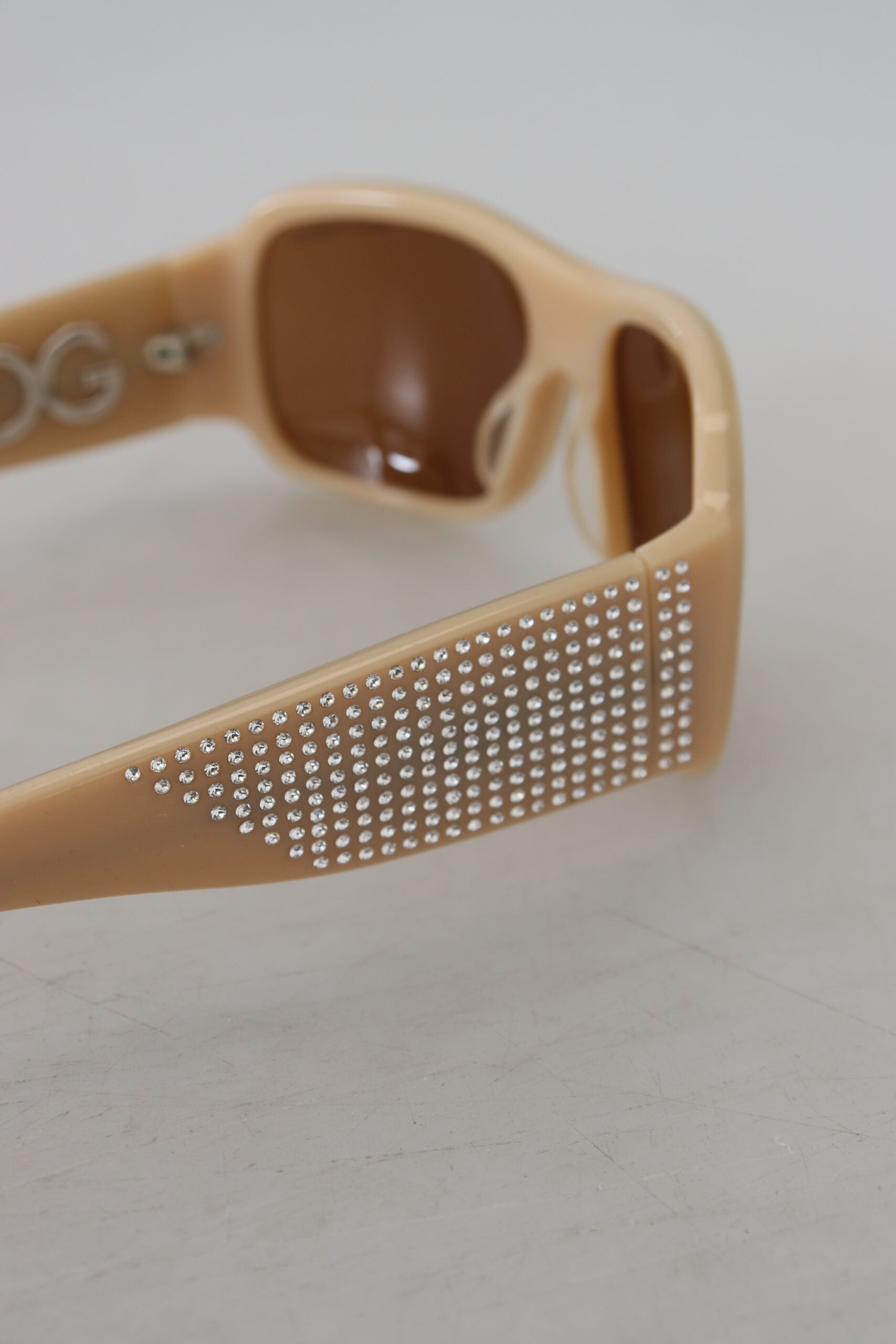 Dolce & Gabbana Cream DG4027B Swarovski Stones Кафяви слънчеви очила