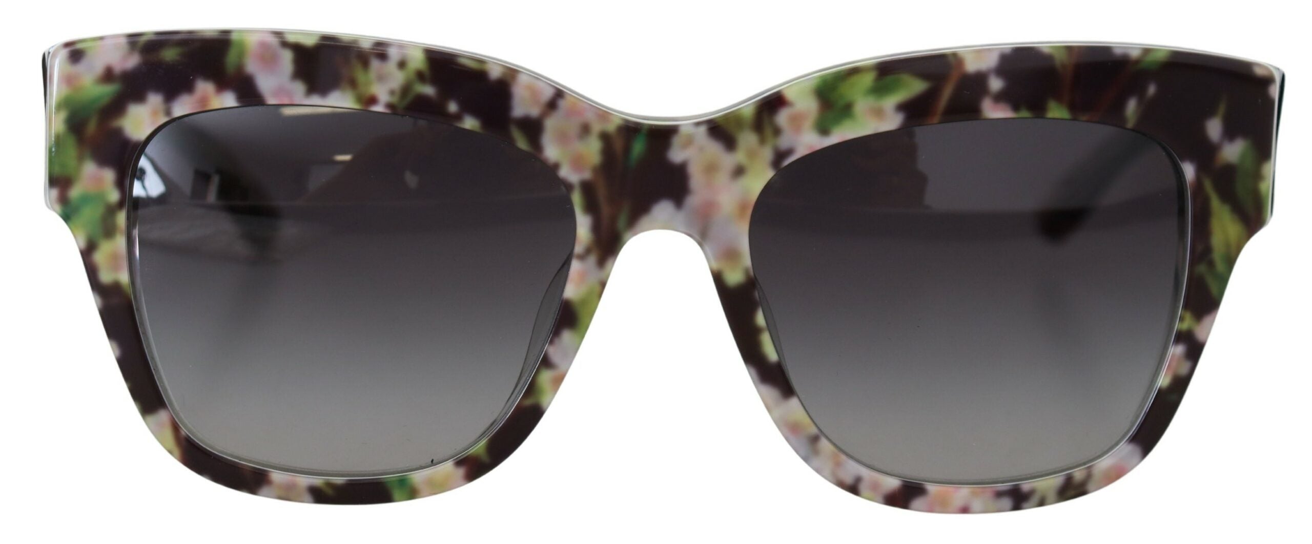 Черни слънчеви очила Dolce & Gabbana DG4231F с флорален ацетат правоъгълник