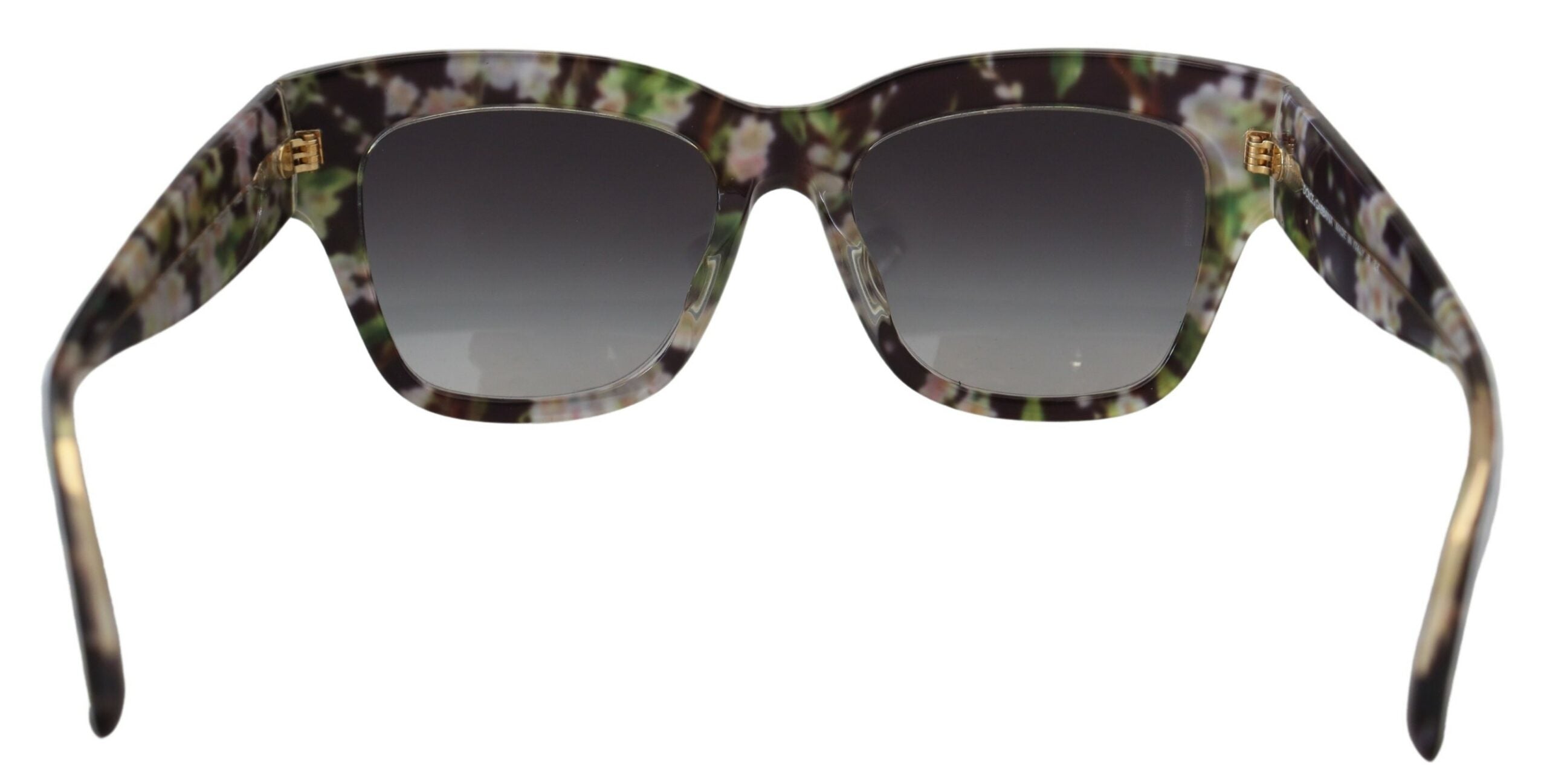 Черни слънчеви очила Dolce & Gabbana DG4231F с флорален ацетат правоъгълник