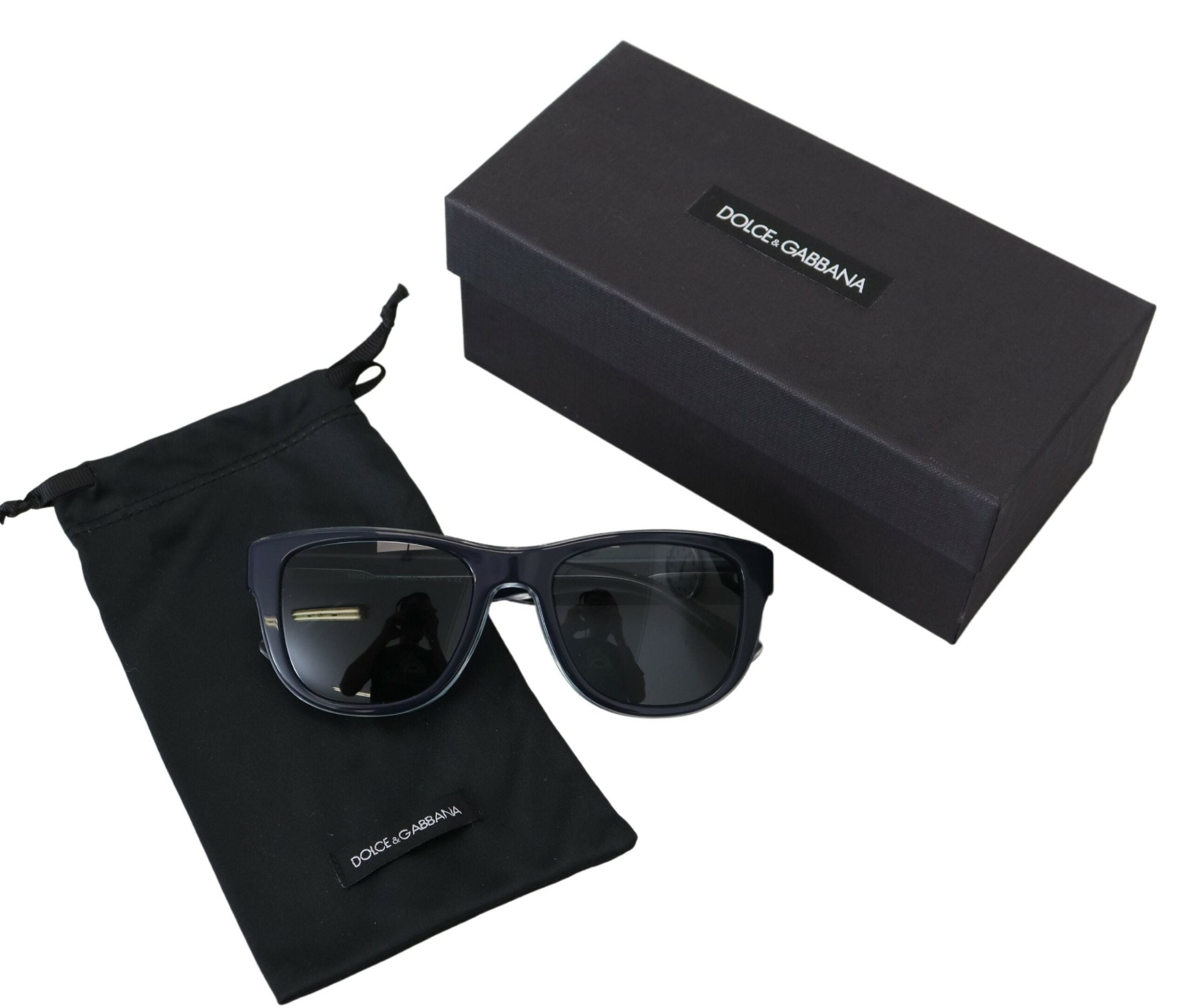 Dolce & Gabbana Blue DG4284 пластмасови слънчеви очила с огледална леща с цяла рамка