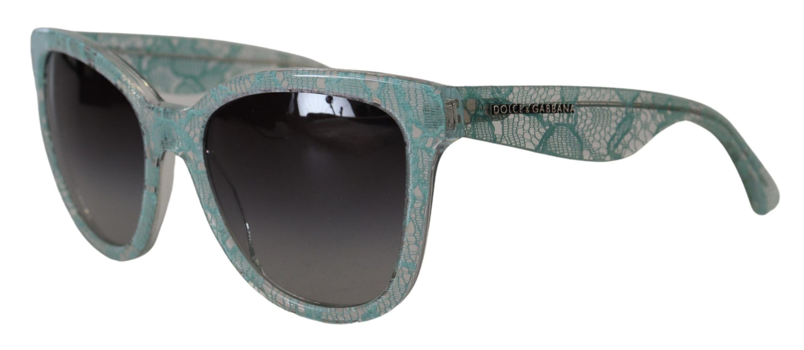 Dolce & Gabbana Blue Lace Acetate Crystal Round DG4190 Слънчеви очила