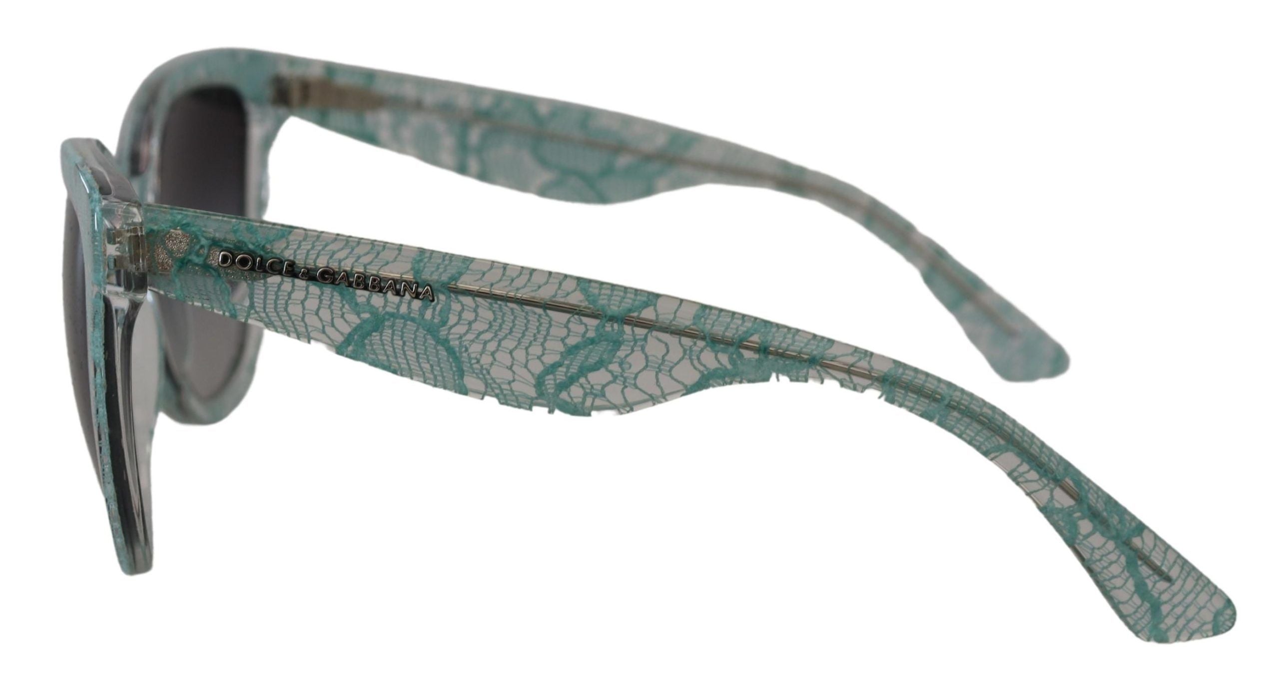 Dolce & Gabbana Blue Lace Acetate Crystal Round DG4190 Слънчеви очила