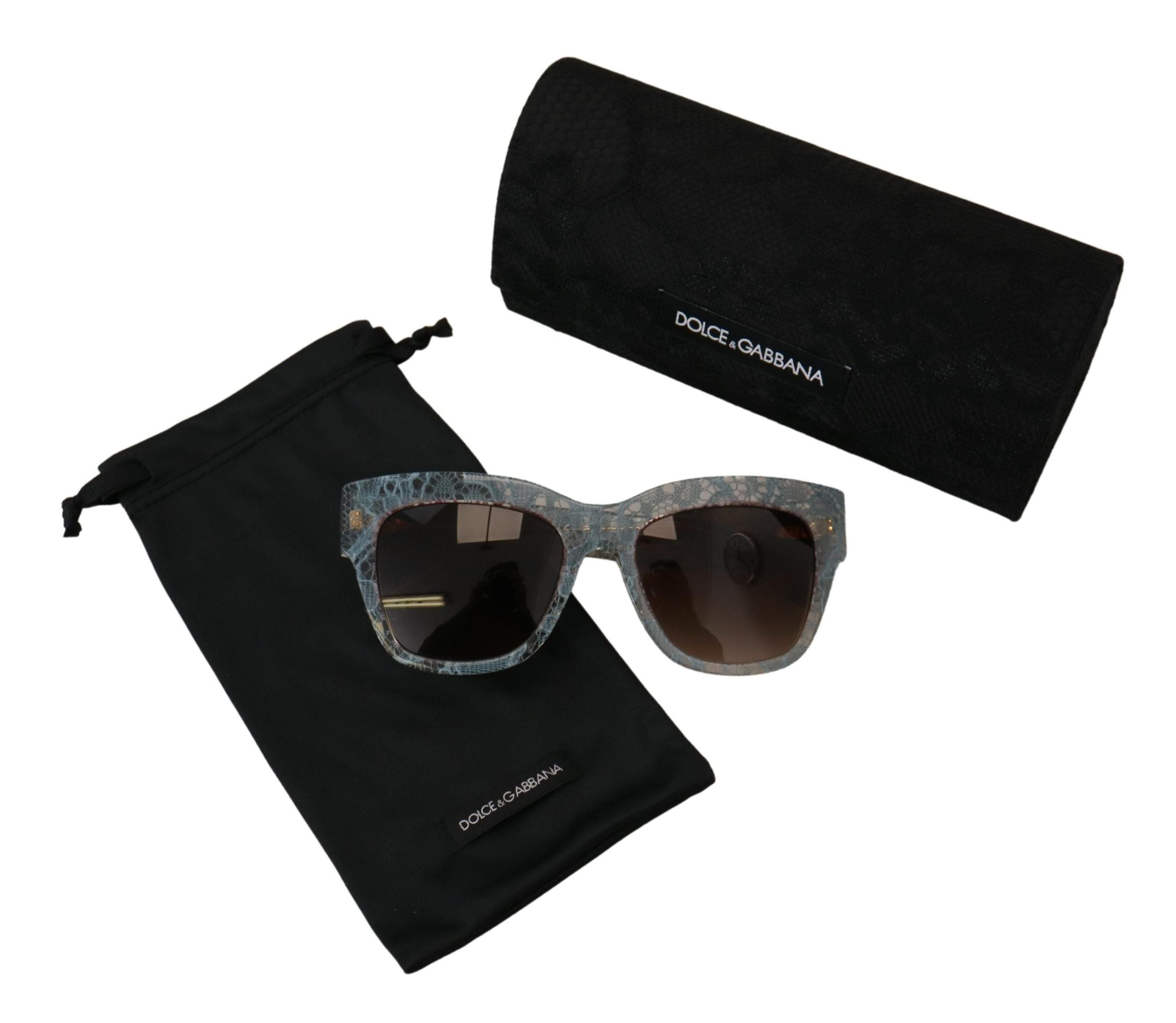 Dolce & Gabbana Blue Lace Acetate Crystal Butterfly DG4231 Слънчеви очила