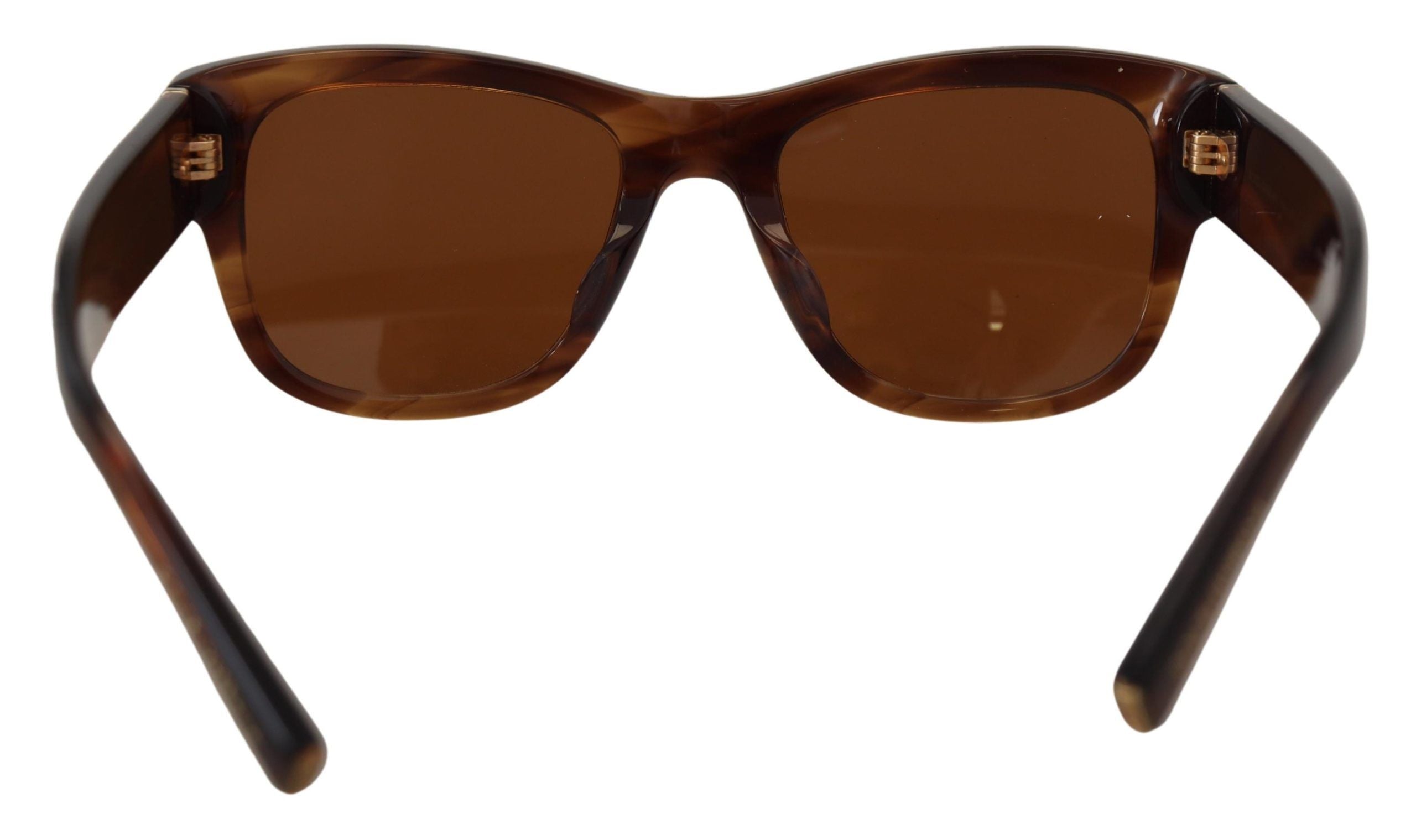 Слънчеви очила Dolce & Gabbana с кафява квадратна ацетатна рамка UV DG4338F