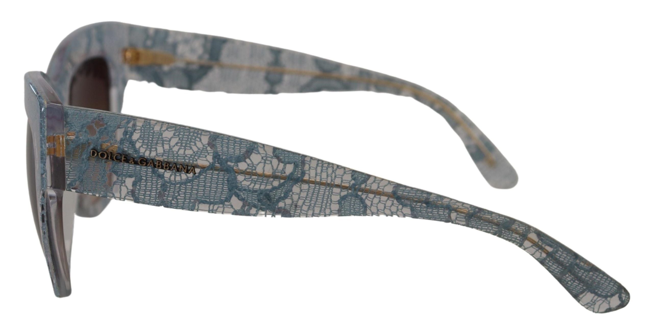 Dolce & Gabbana Blue Lace Acetate Rectangle Shades DG4231 Слънчеви очила