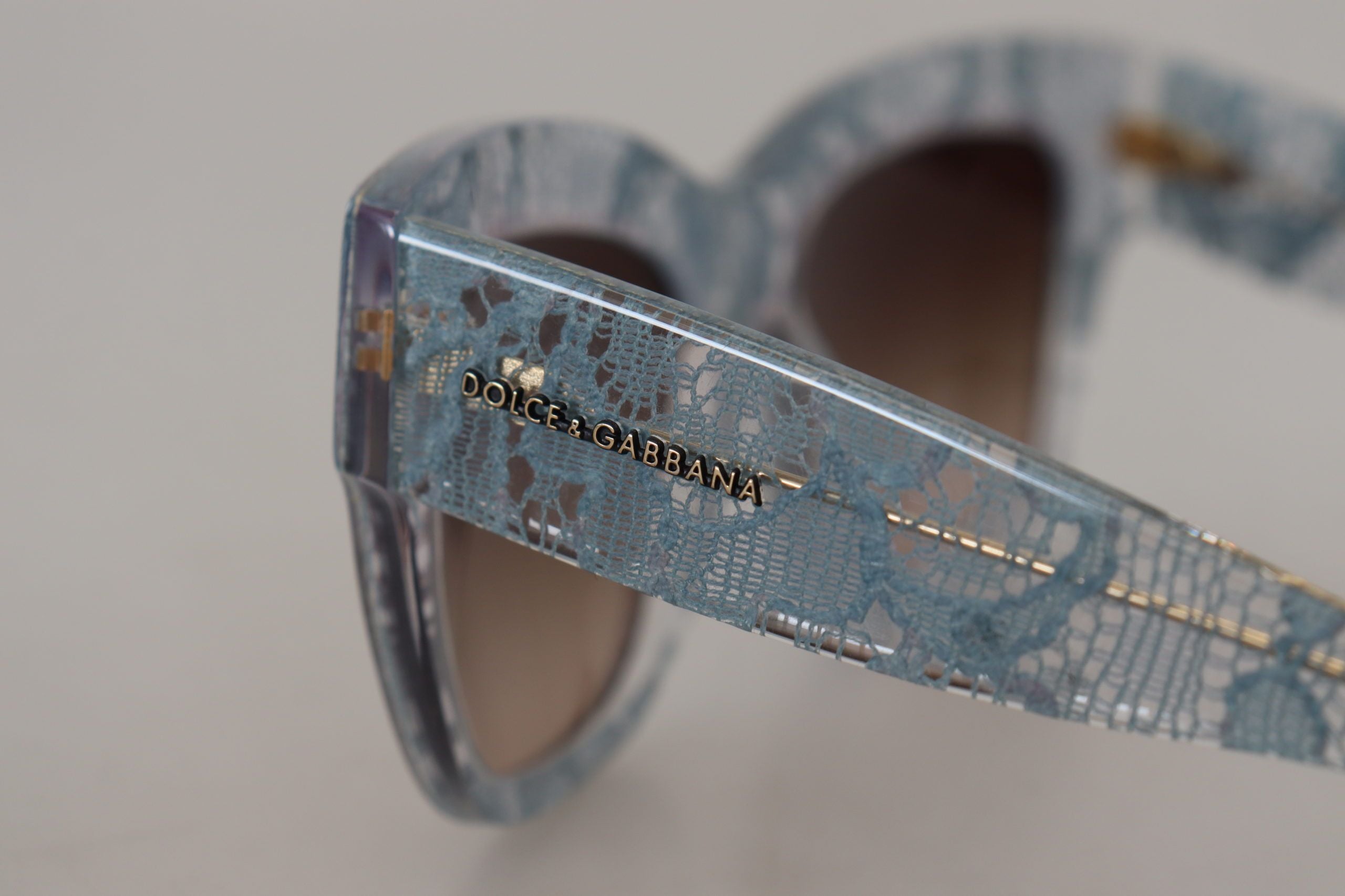 Dolce & Gabbana Blue Lace Acetate Rectangle Shades DG4231 Слънчеви очила