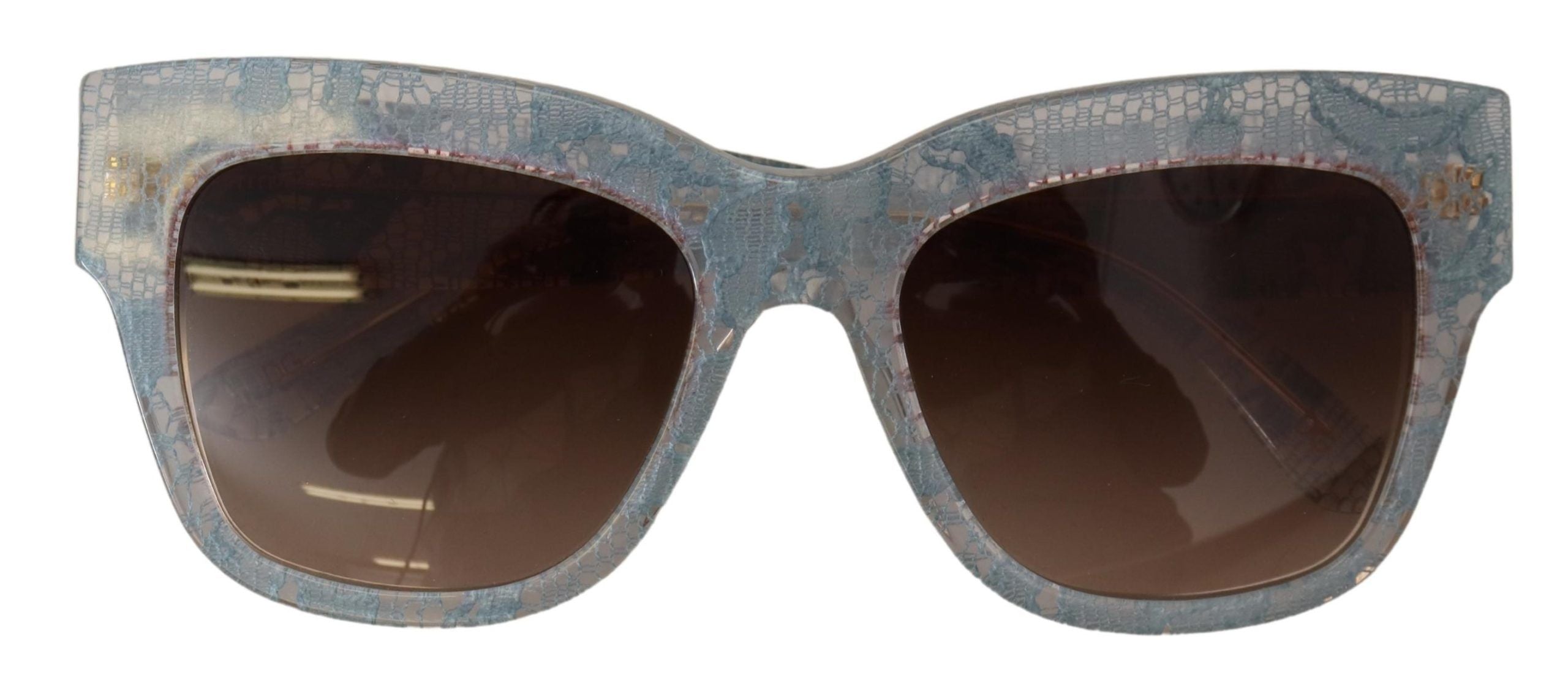 Dolce & Gabbana Blue Lace Acetate Rectangle Shades DG4231 Слънчеви очила