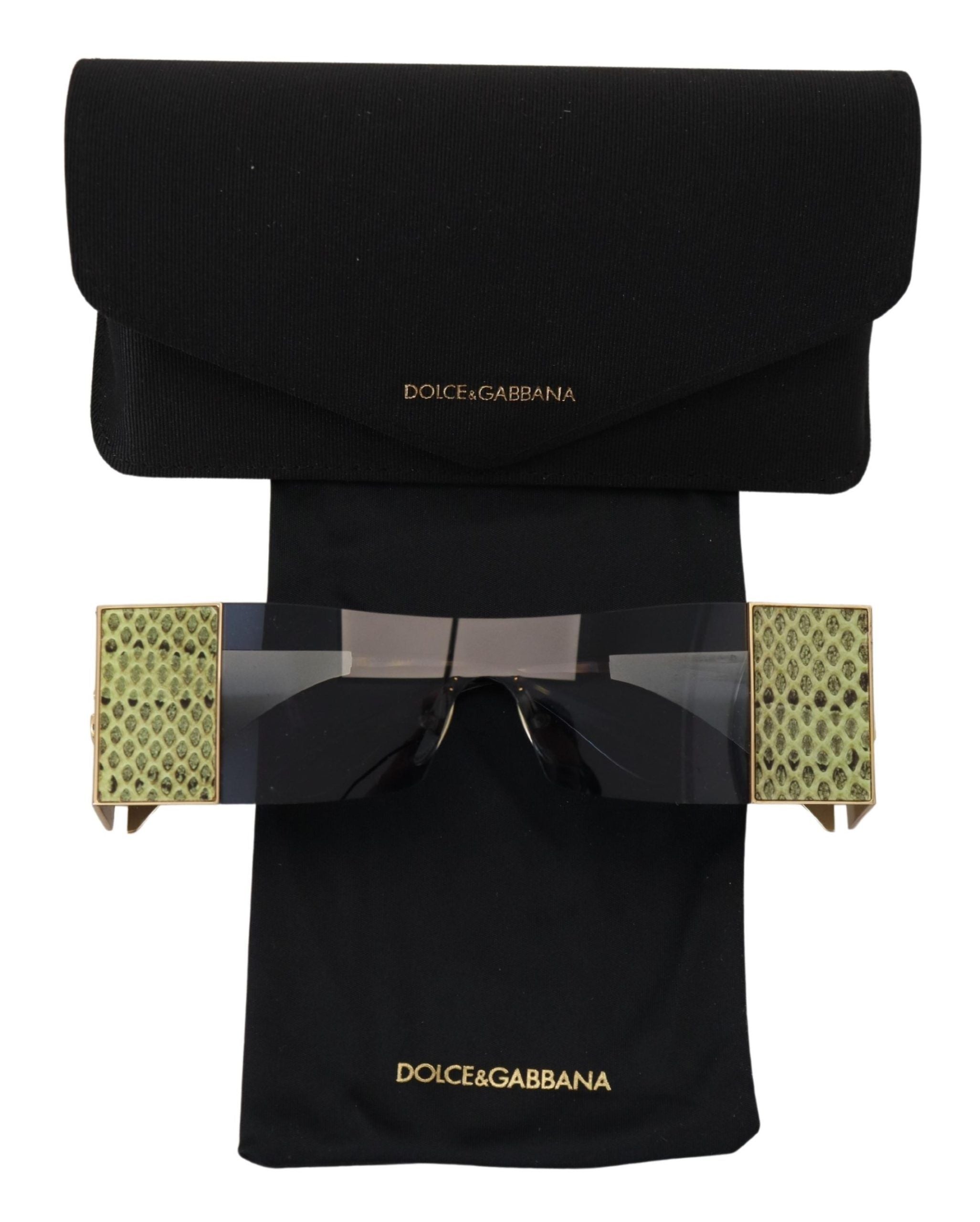 Dolce & Gabbana златисти метални правоъгълни сенки DG2263 Слънчеви очила