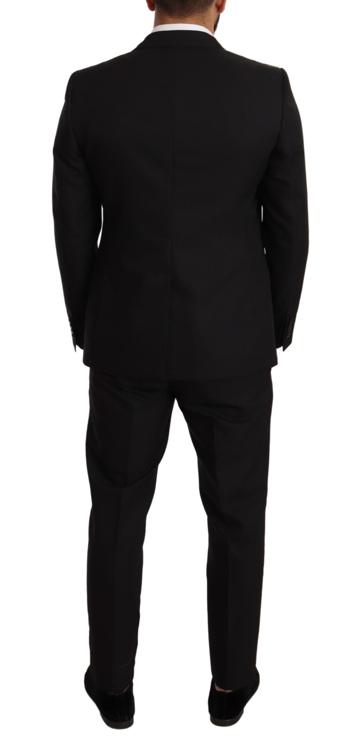 Dolce & Gabbana Black Fantasy Slim Fit вълнен костюм MARTINI