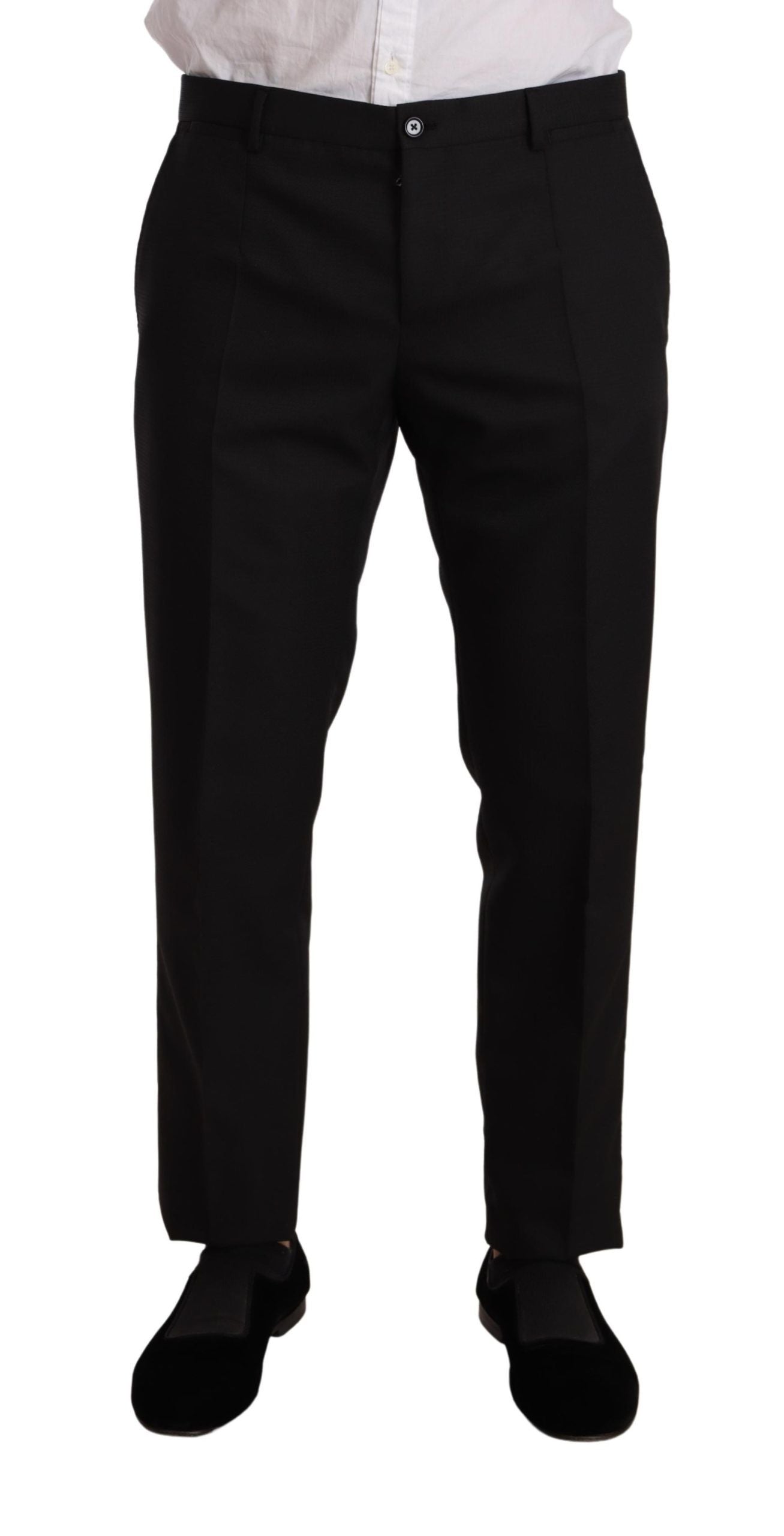 Dolce & Gabbana Black Fantasy Slim Fit вълнен костюм MARTINI