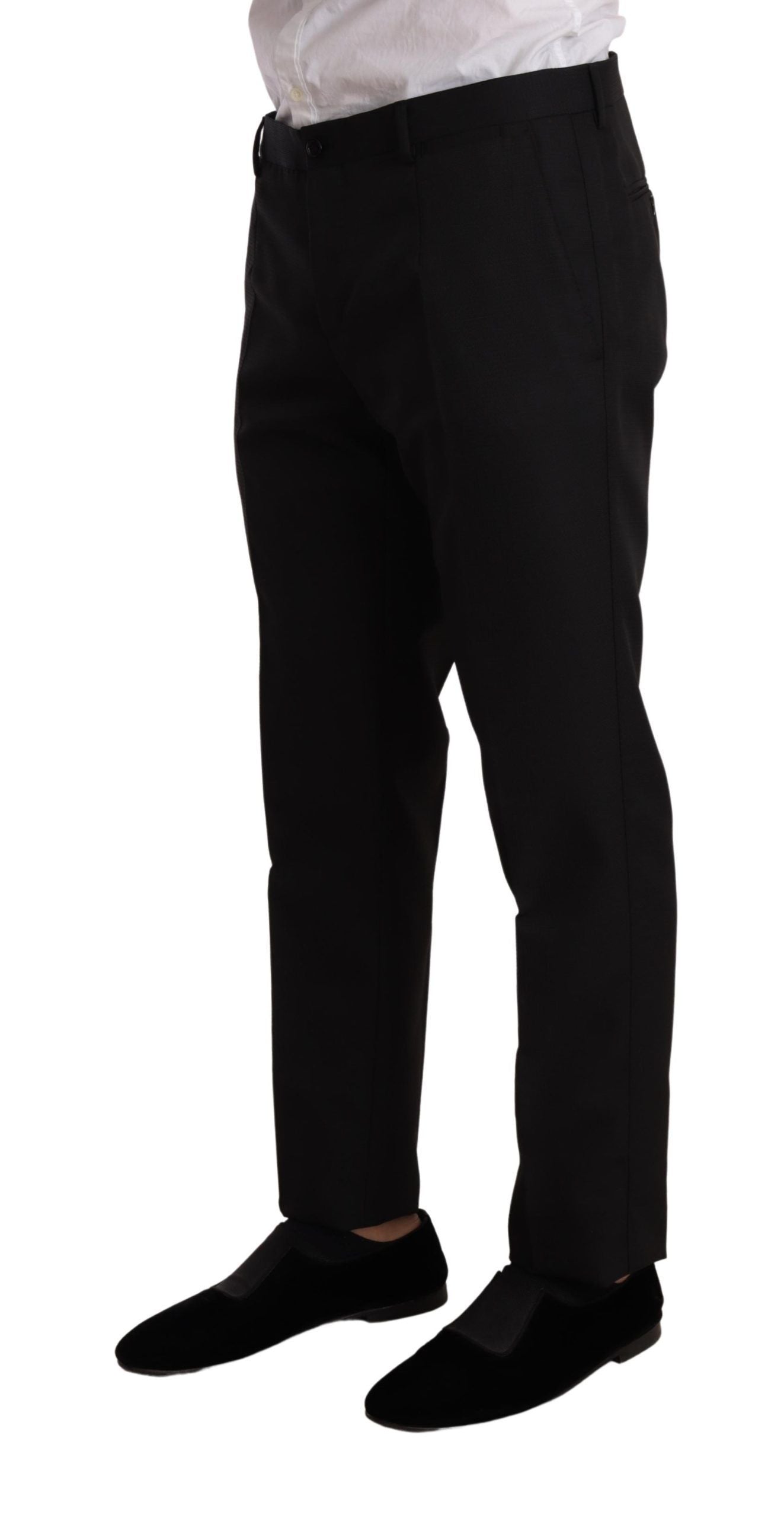Dolce & Gabbana Black Fantasy Slim Fit вълнен костюм MARTINI