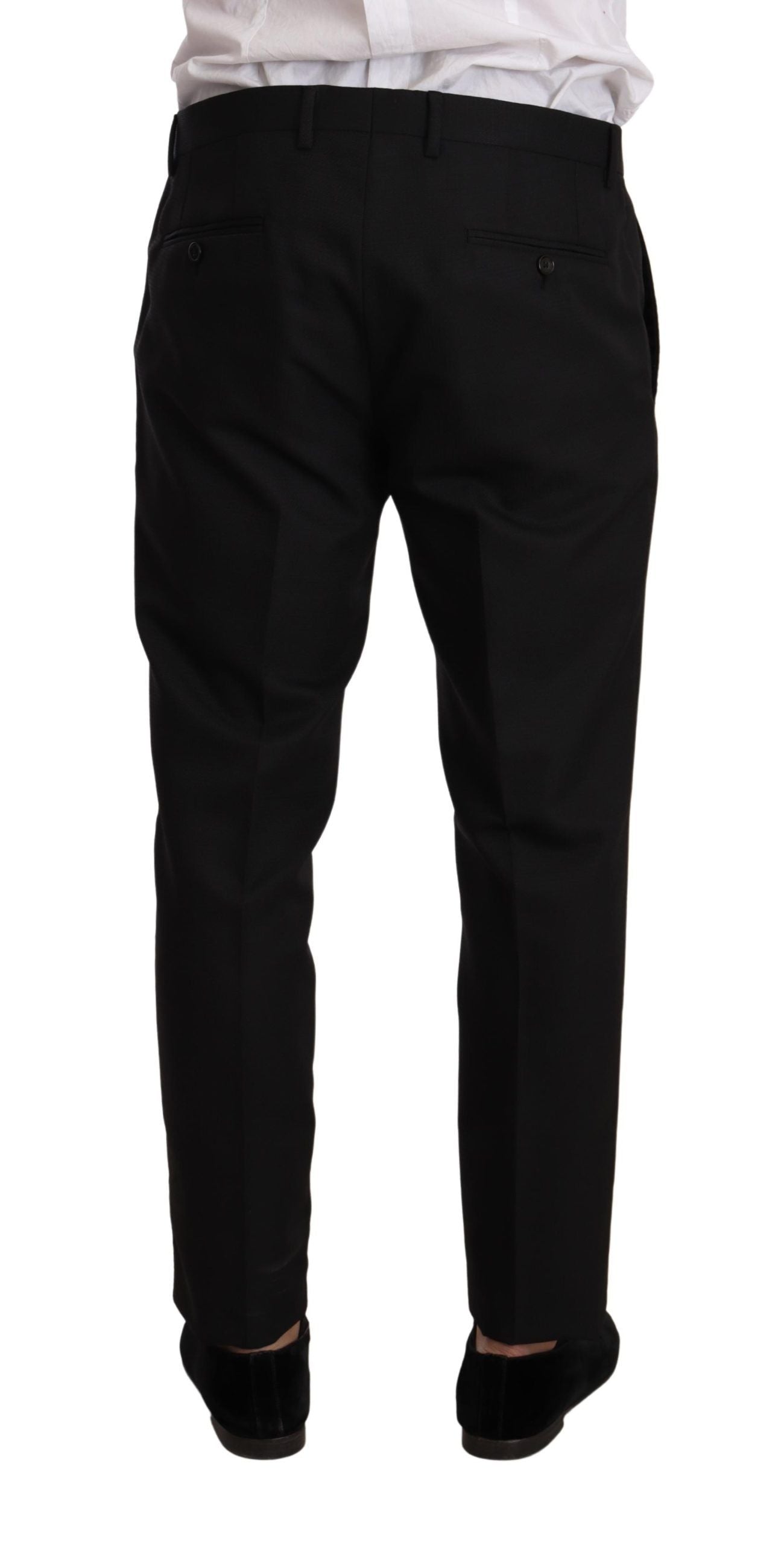 Dolce & Gabbana Black Fantasy Slim Fit вълнен костюм MARTINI