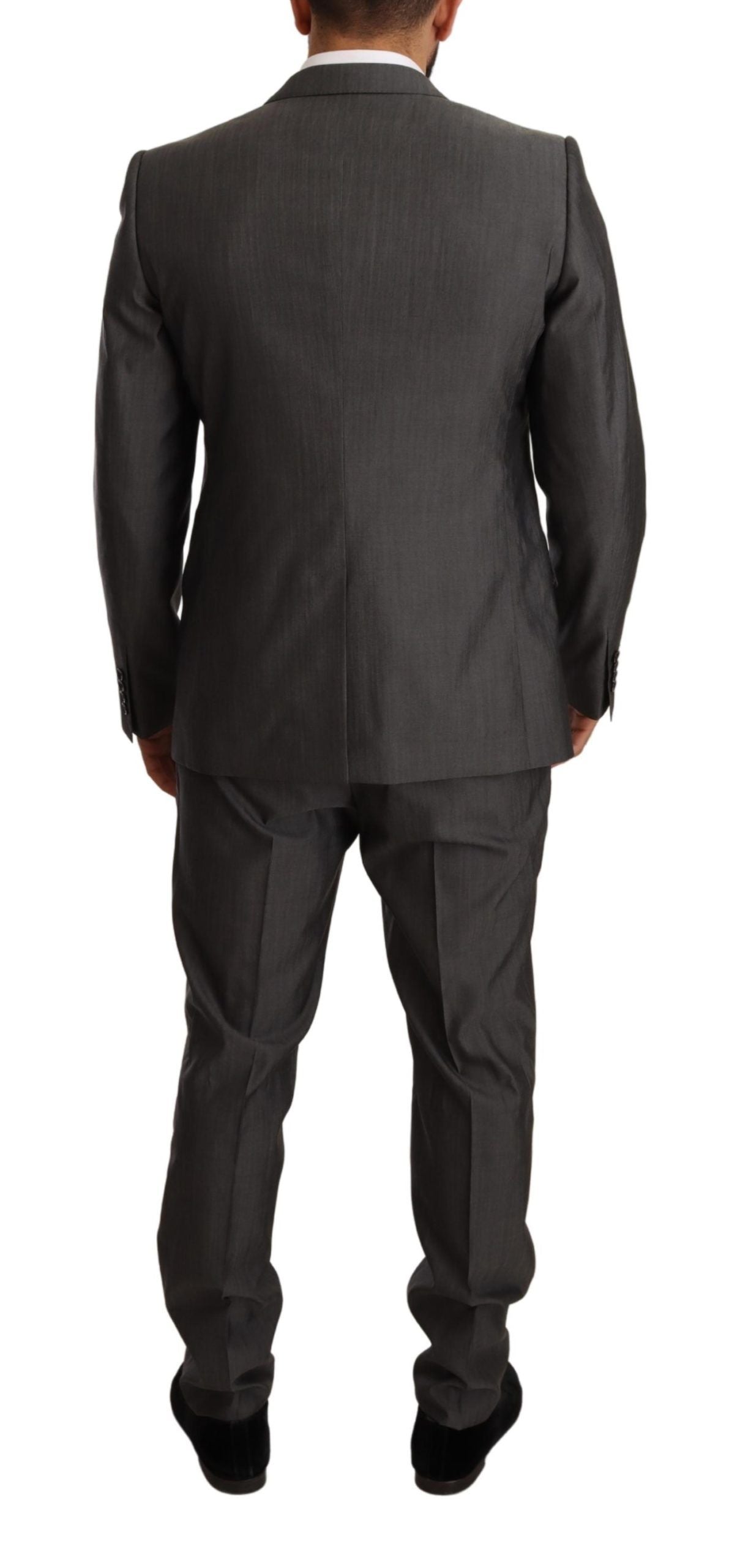 Dolce & Gabbana Сив метален костюм MARTINI Slim Fit