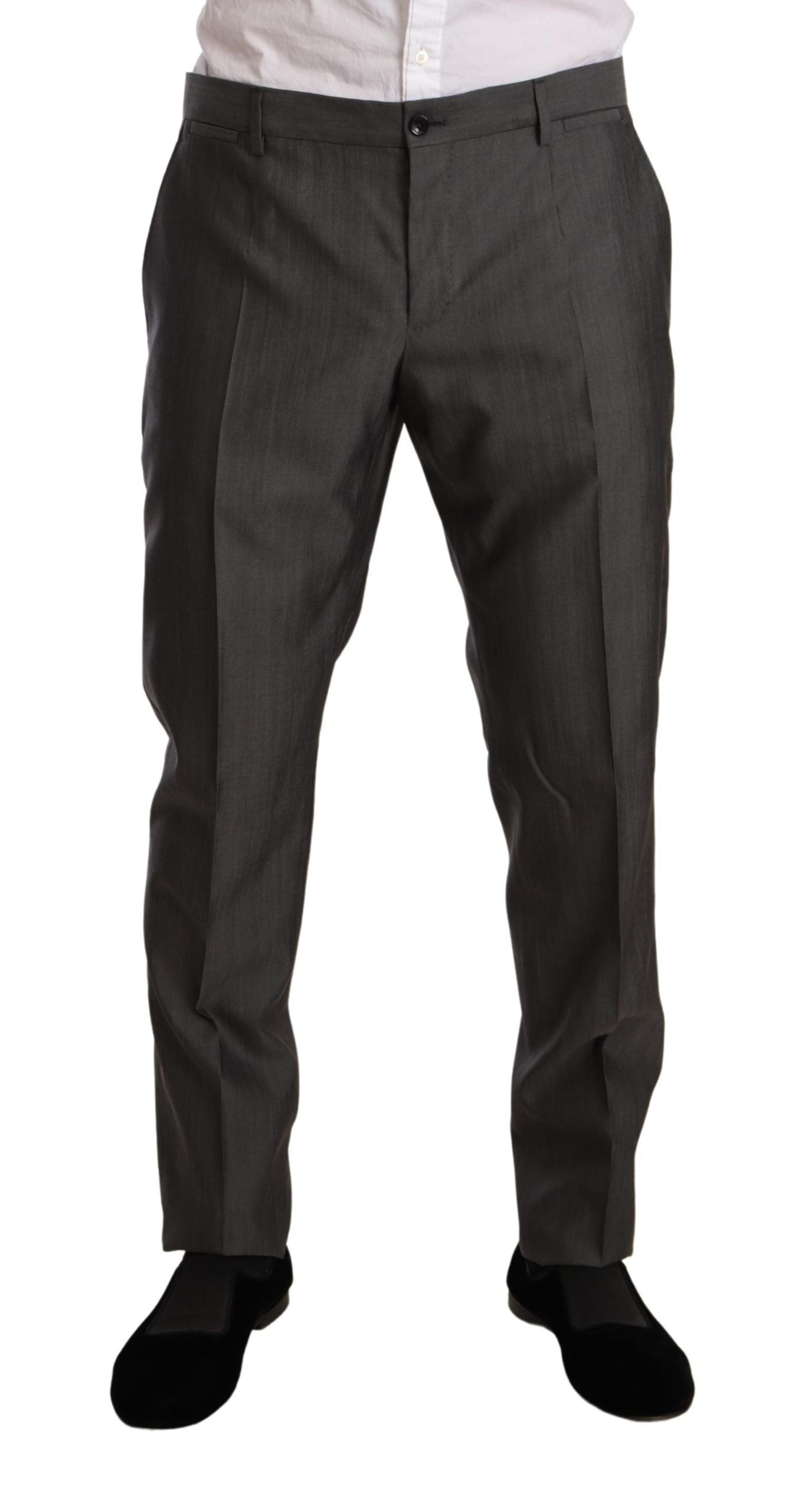 Dolce & Gabbana Сив метален костюм MARTINI Slim Fit