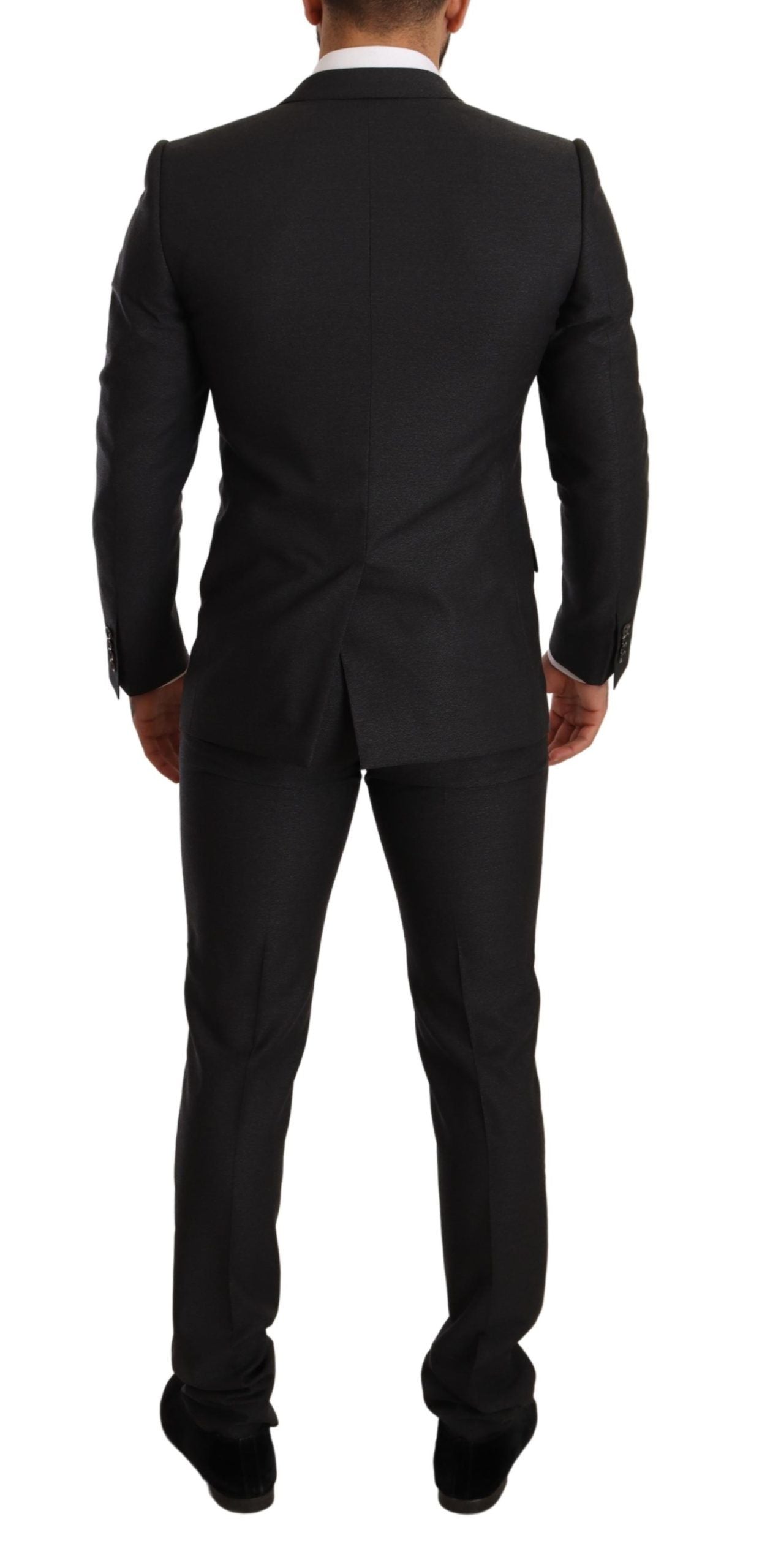 Dolce & Gabbana Сив вълнен комплект костюм MARTINI Slim Fit
