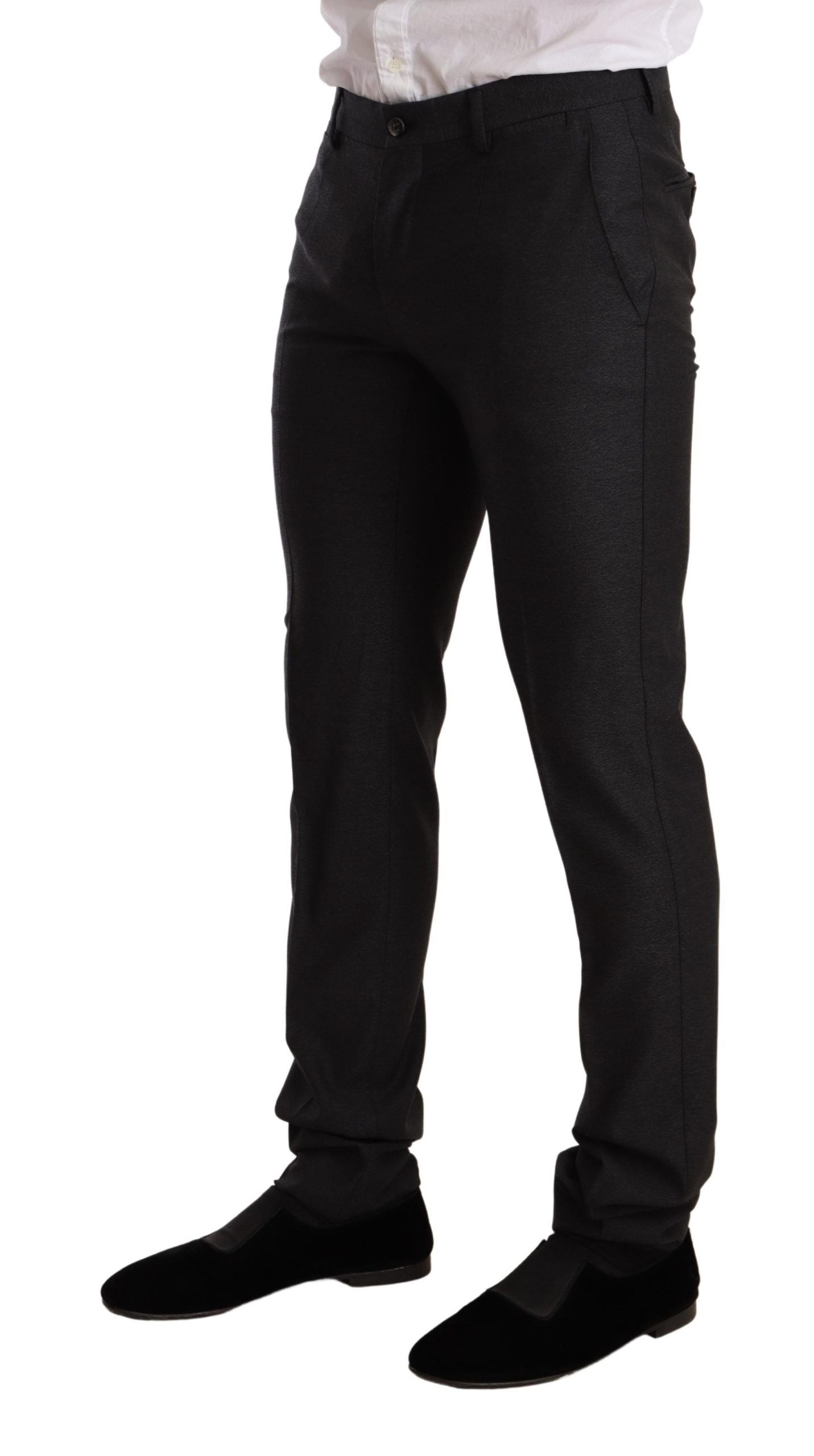 Dolce & Gabbana Сив вълнен комплект костюм MARTINI Slim Fit