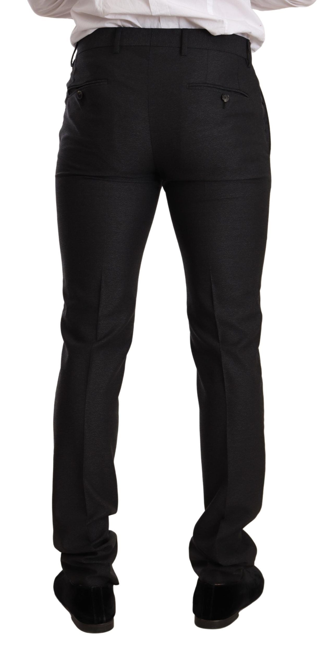 Dolce & Gabbana Сив вълнен комплект костюм MARTINI Slim Fit