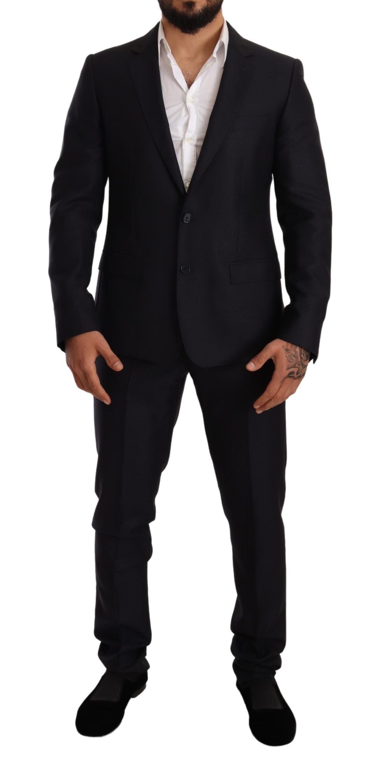 Dolce & Gabbana син модел MARTINI SLIM FIT костюм от 2 части
