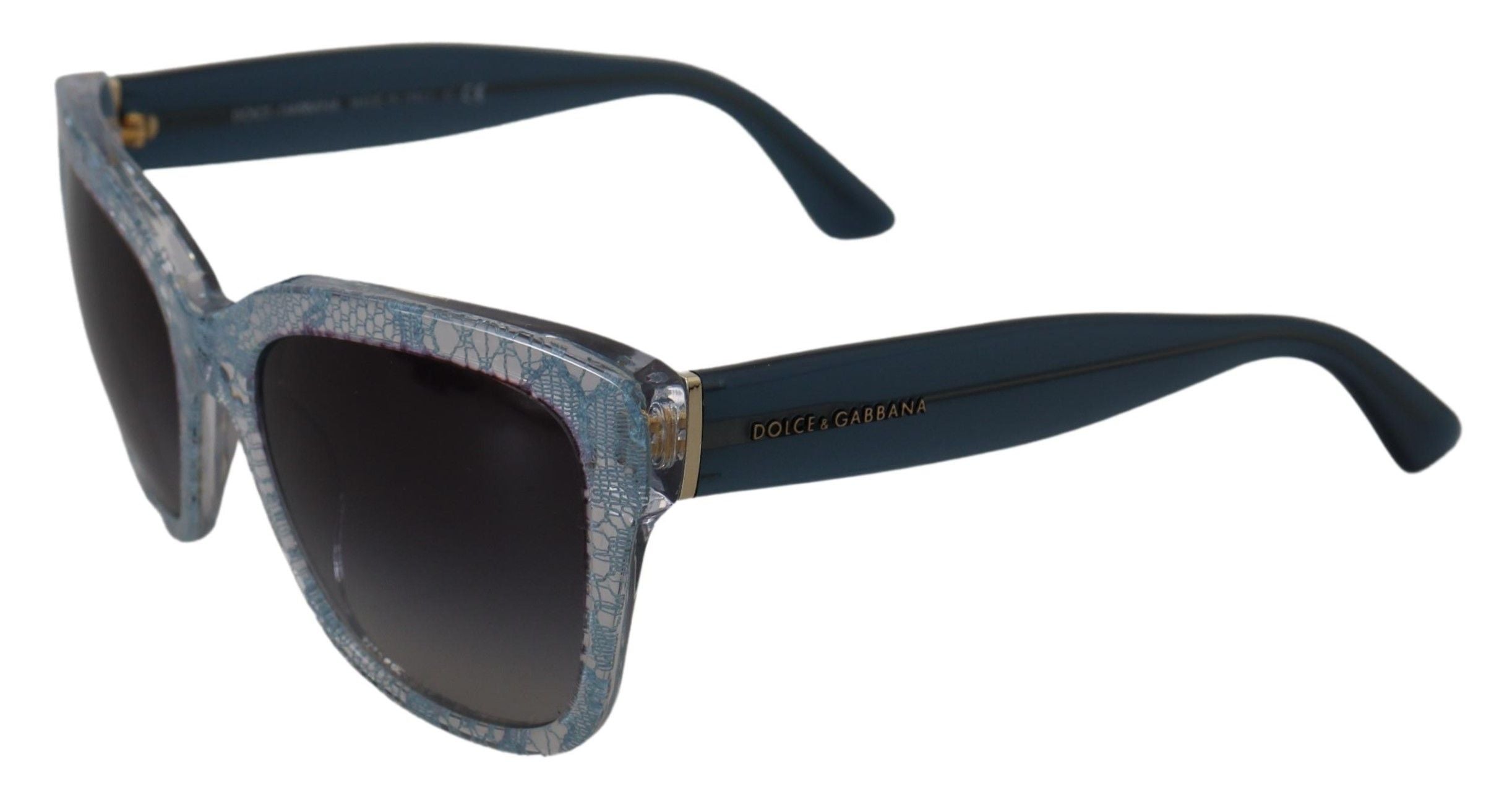 Dolce & Gabbana Blue Lace Acetate Rectangle Shades DG4226 Слънчеви очила