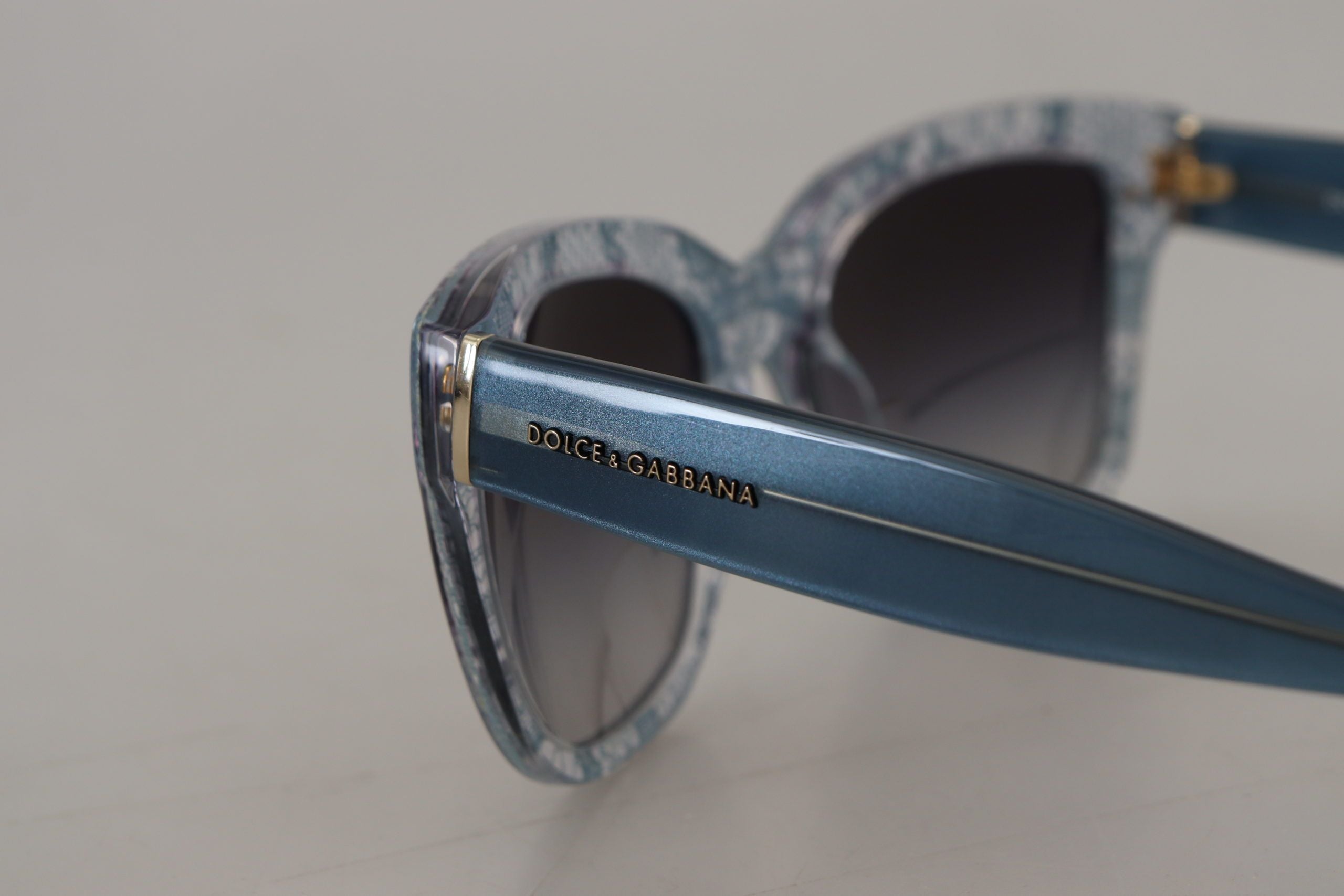 Dolce & Gabbana Blue Lace Acetate Rectangle Shades DG4226 Слънчеви очила