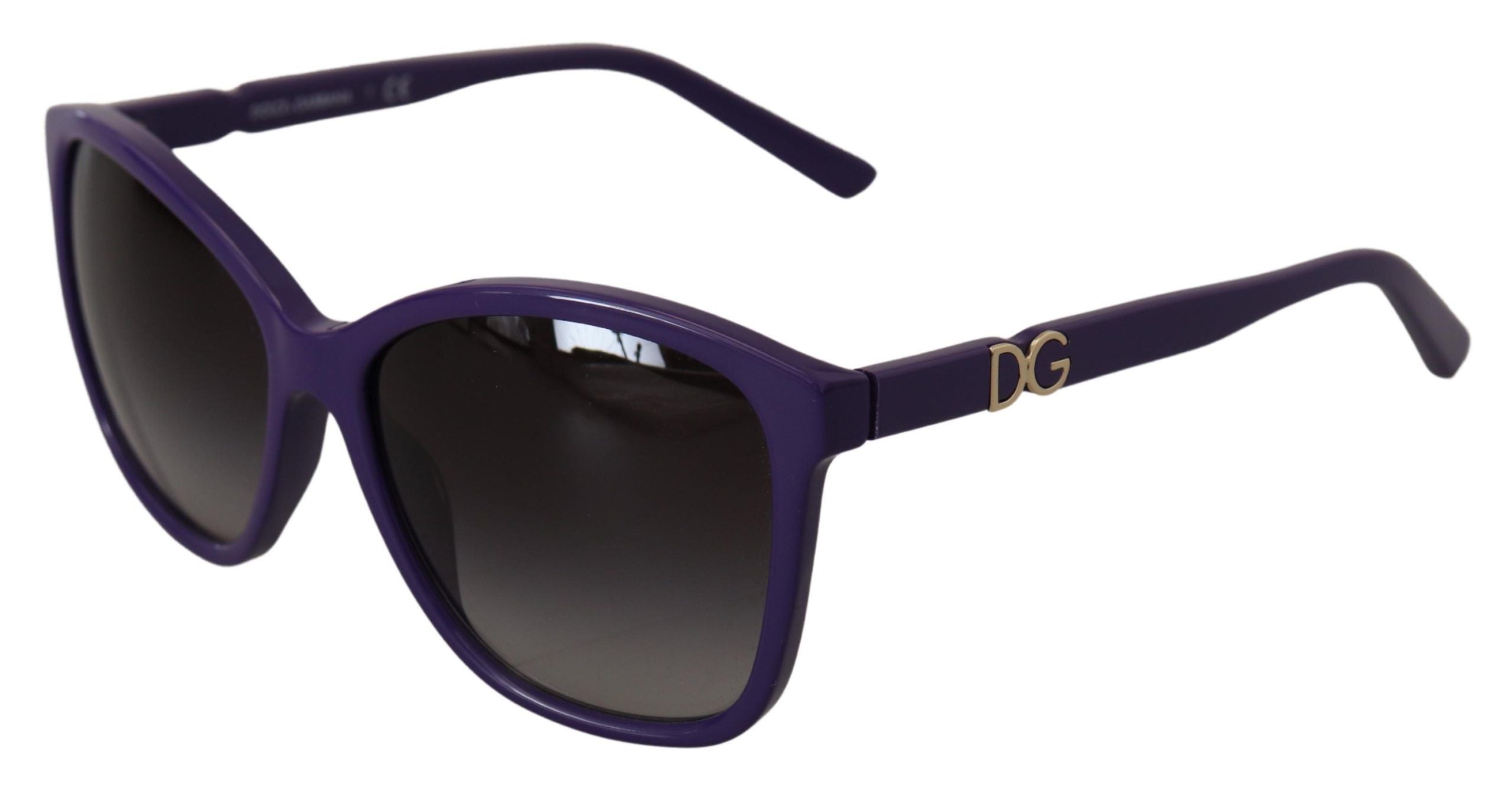 Слънчеви очила Dolce & Gabbana Violet Acetate Frame Round Shades DG4170M