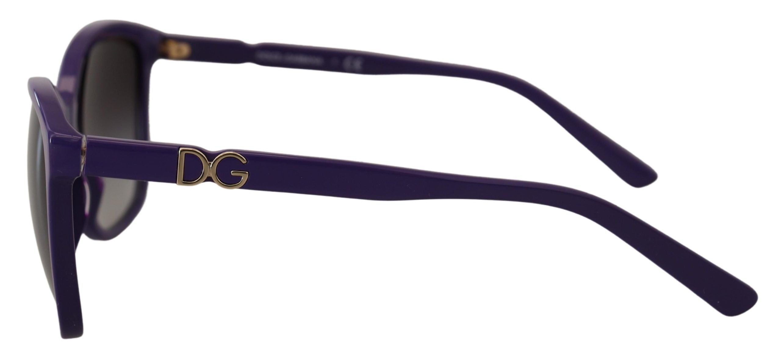 Слънчеви очила Dolce & Gabbana Violet Acetate Frame Round Shades DG4170M