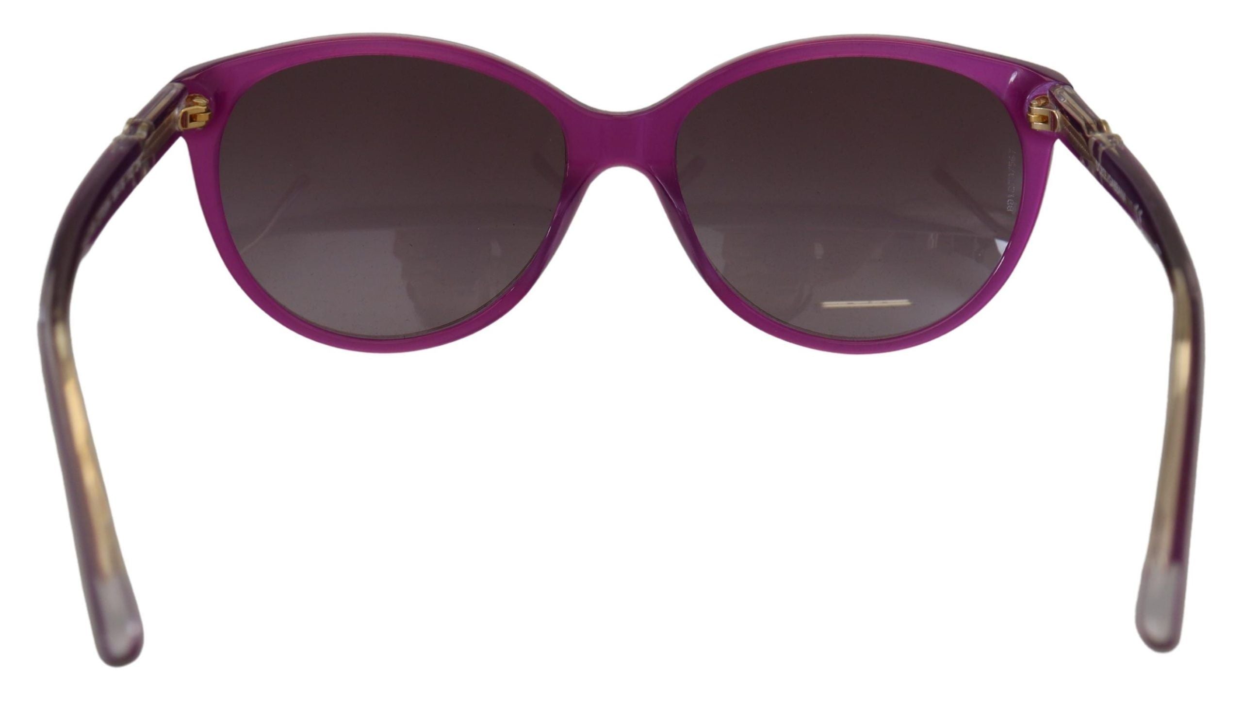 Слънчеви очила Dolce & Gabbana с лилава ацетатна рамка, кръгли сенки DG4171P