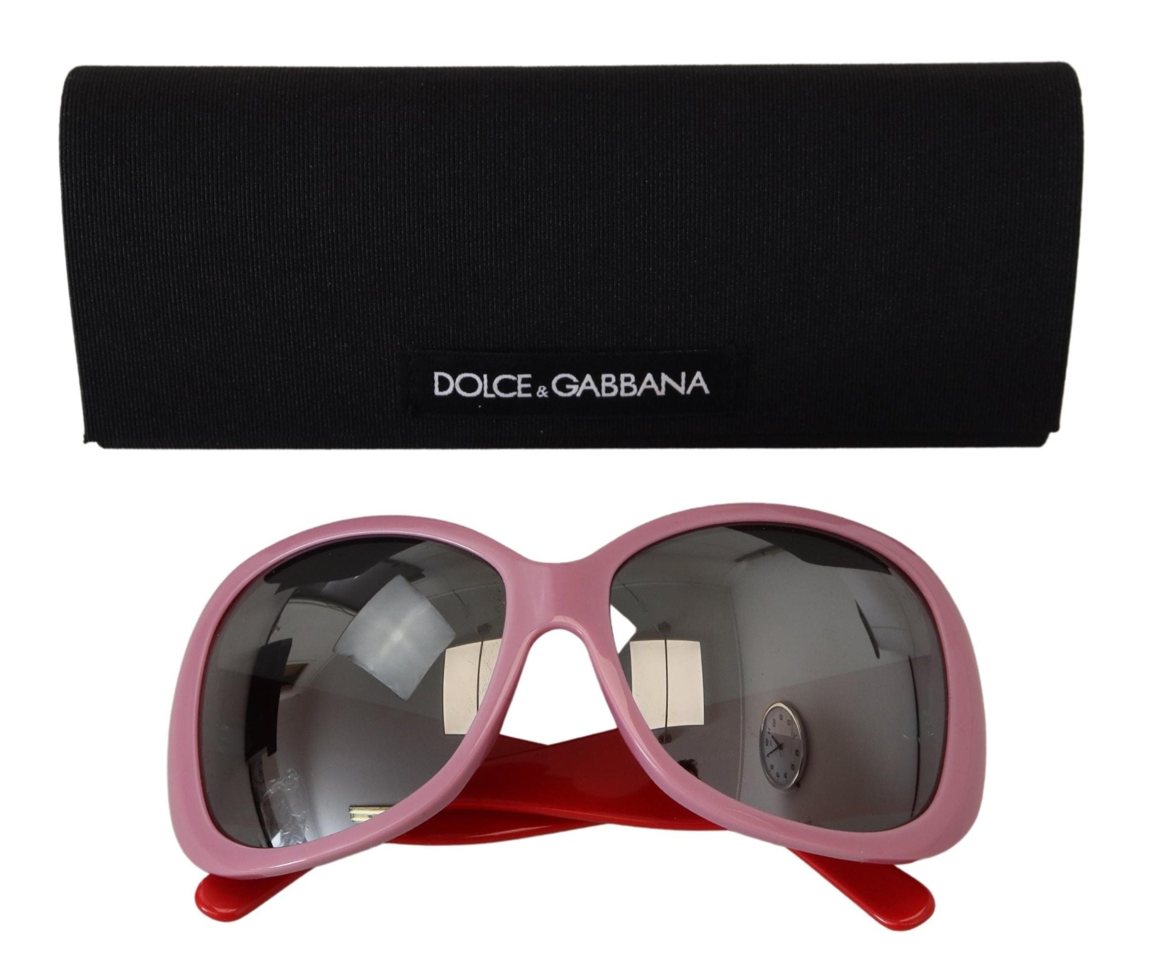 Големи слънчеви очила Dolce & Gabbana с розова червена пластмасова рамка DG4033