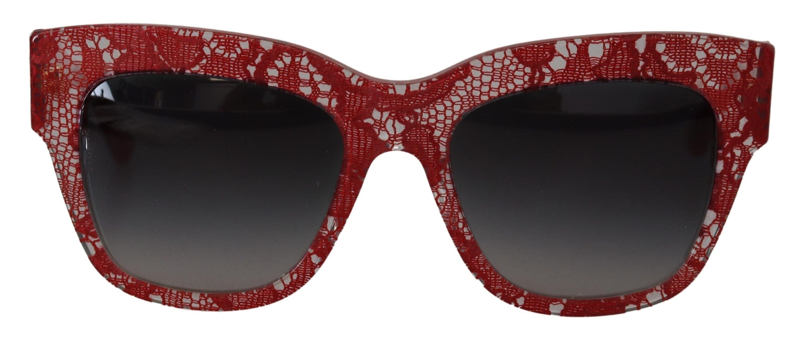 Червени дантелени ацетатни правоъгълни сенки Dolce & Gabbana DG4231 Слънчеви очила