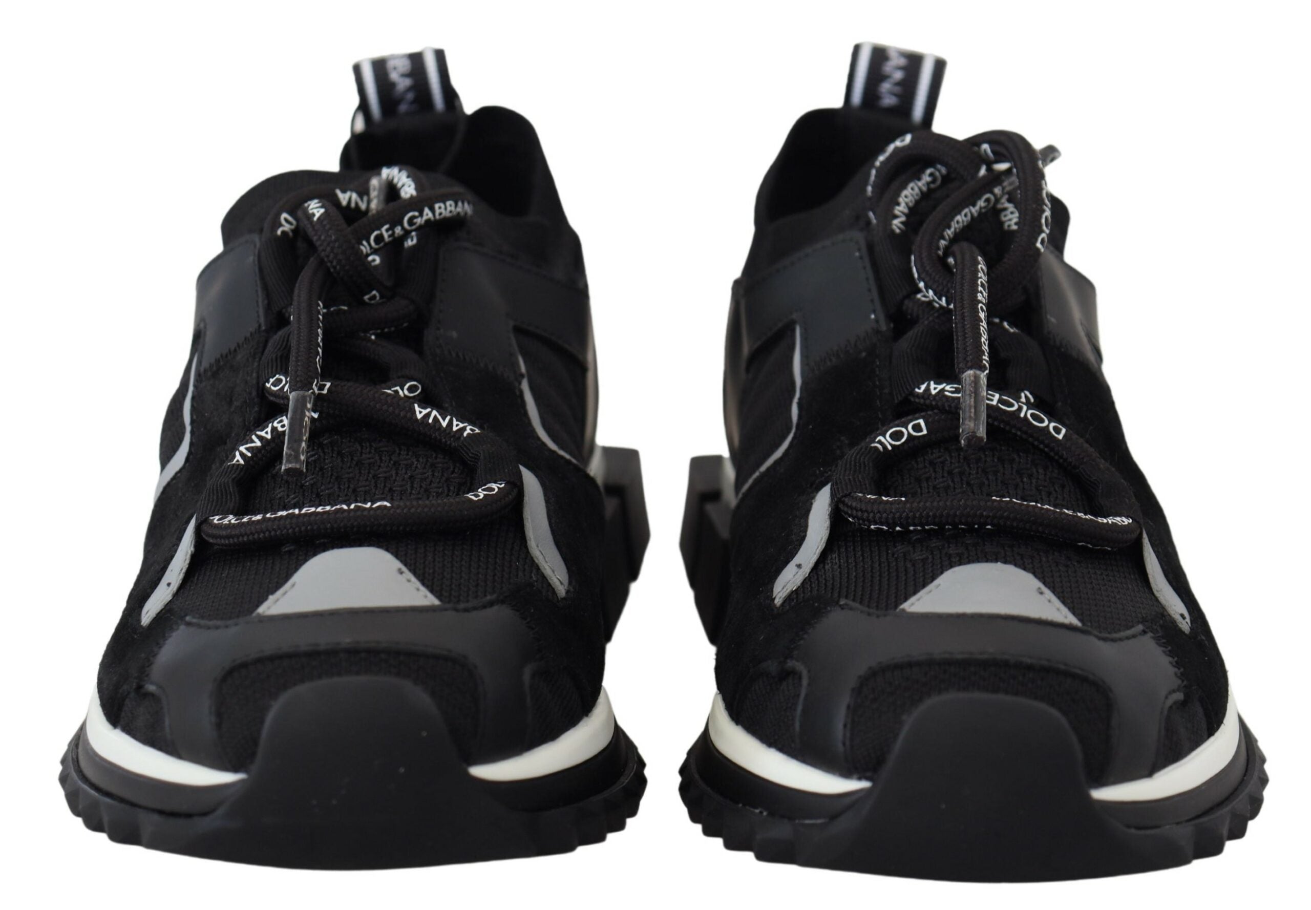 Обувки Dolce & Gabbana Black Mesh Sorrento Trekking Sneakers